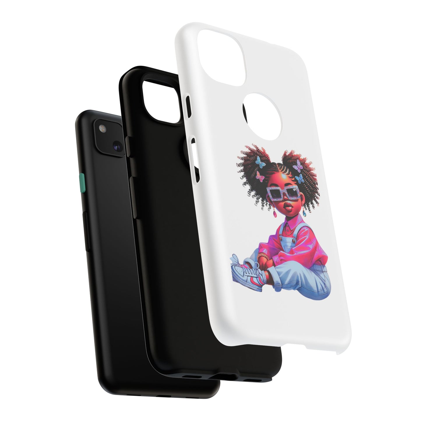 Trendy Phone Case - Sassy Girl Design, Personalized Gift, Durable Protection, Kid's Room Decor, Fun Accessory