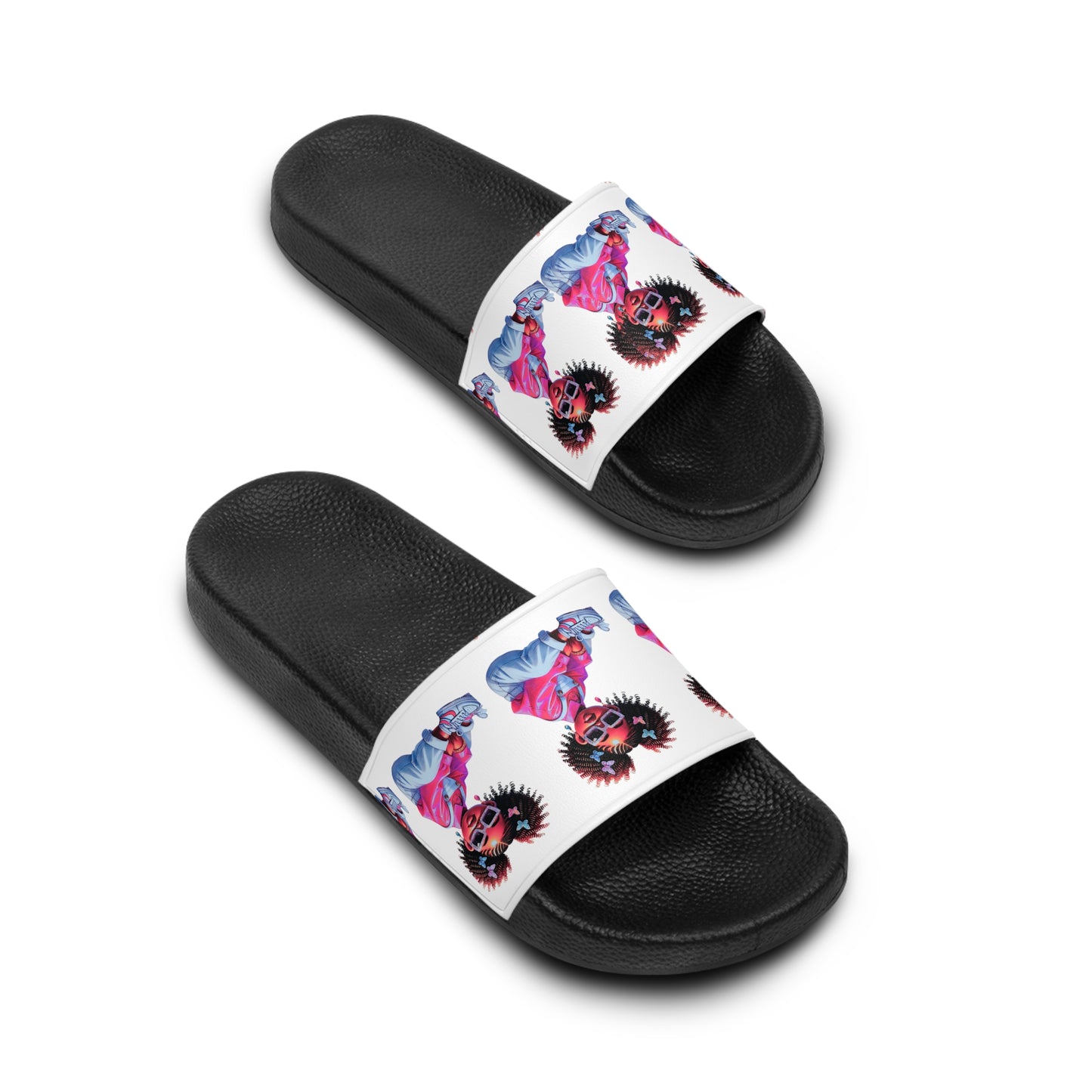 Fun & Funky Women's Slide Sandals - Vibrant Summer Footwear, Pool Slides, Beach Sandals, Trendy Slippers, Gift for Her