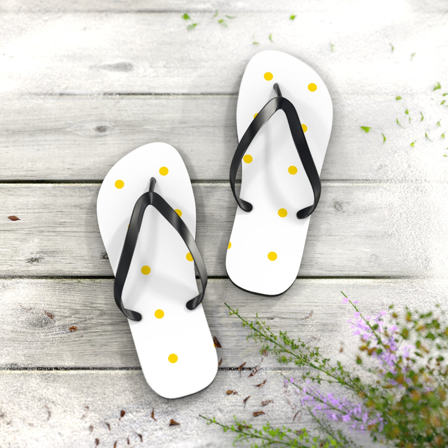Polka Dot Flip Flops