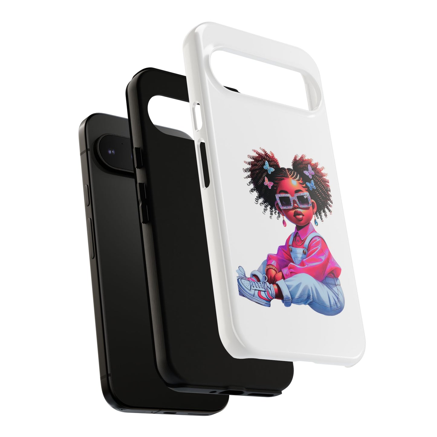 Trendy Phone Case - Sassy Girl Design, Personalized Gift, Durable Protection, Kid's Room Decor, Fun Accessory