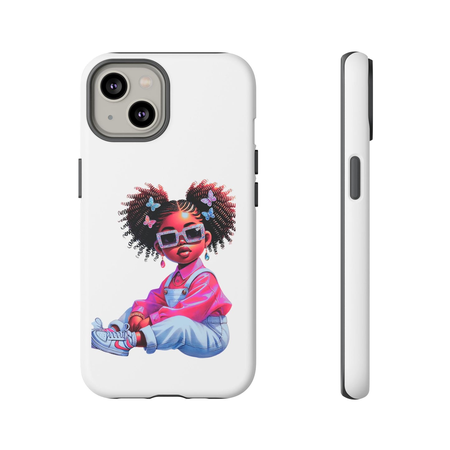 Trendy Phone Case - Sassy Girl Design, Personalized Gift, Durable Protection, Kid's Room Decor, Fun Accessory