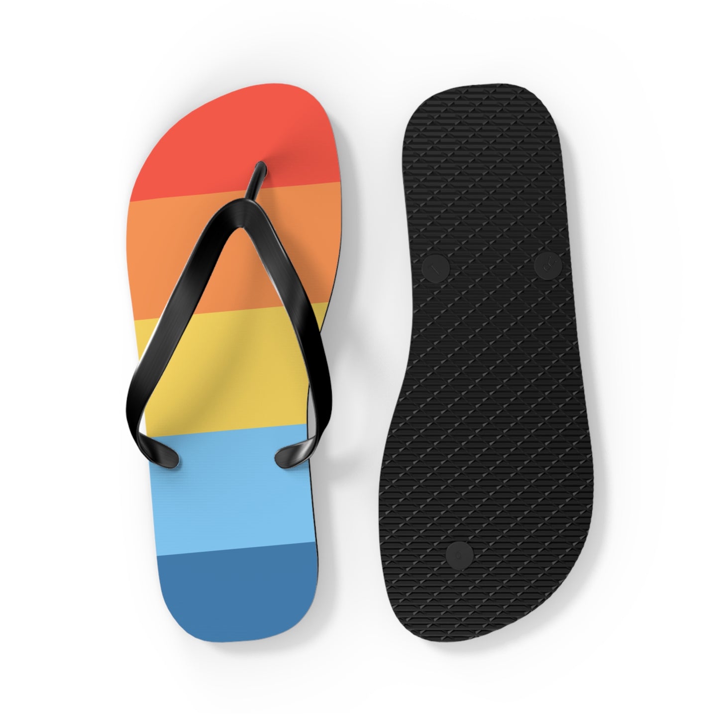 Colorful Summer Flip Flops, Beach Footwear, Vacation Sandals, Summer Accessories, Fun Pool Slides