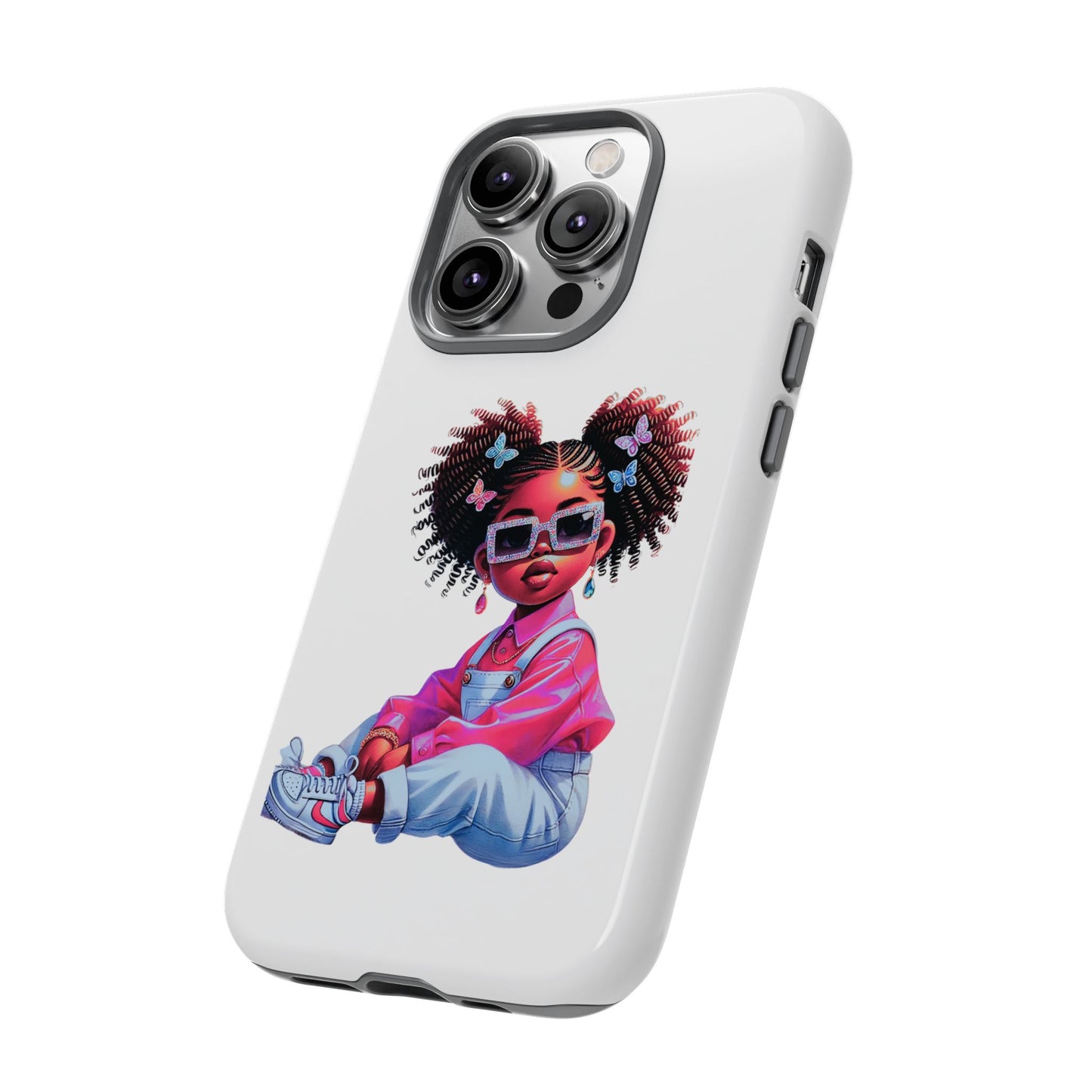 Trendy Phone Case - Sassy Girl Design, Personalized Gift, Durable Protection, Kid's Room Decor, Fun Accessory