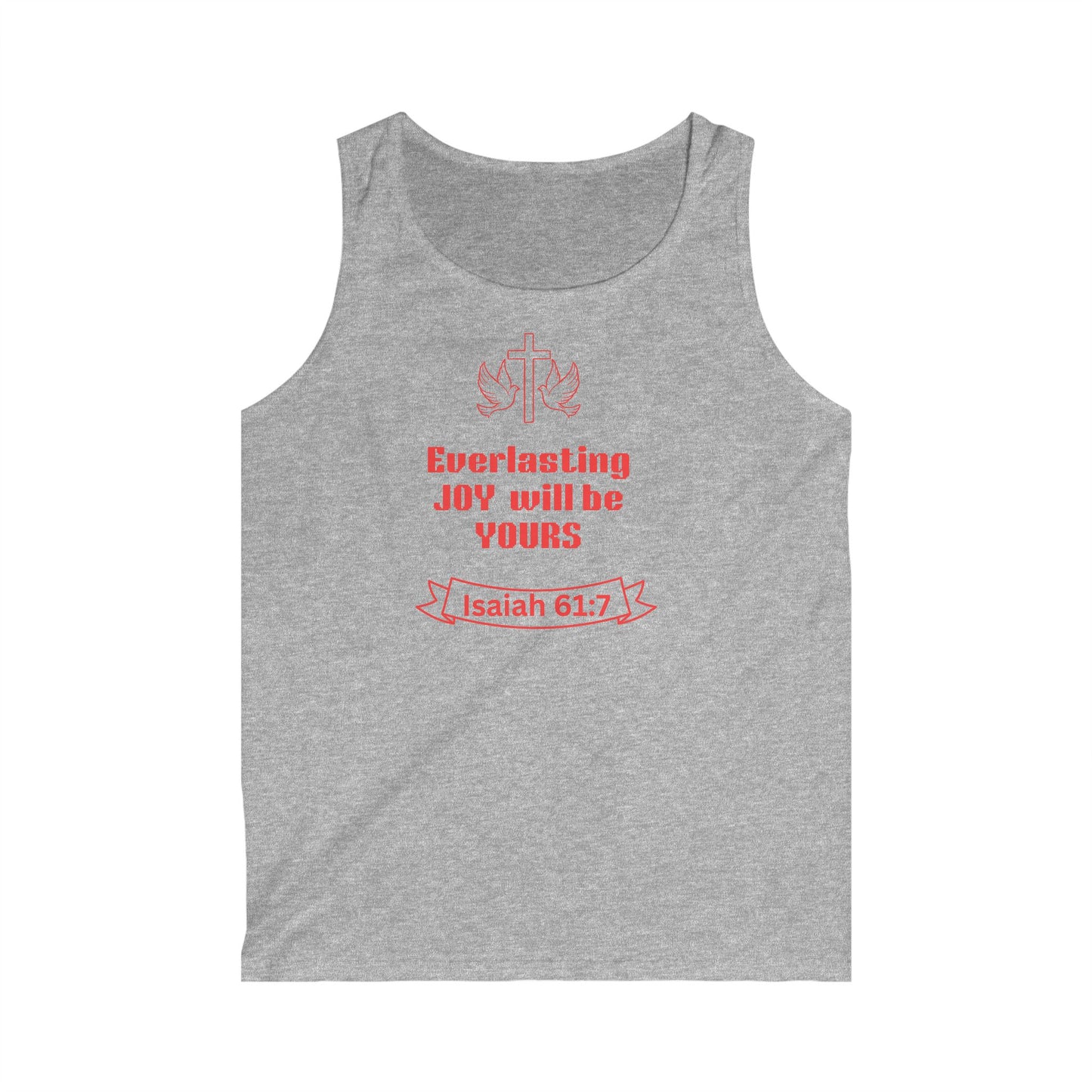 Men's Inspirational Tank Top - Everlasting Joy, Christian Apparel