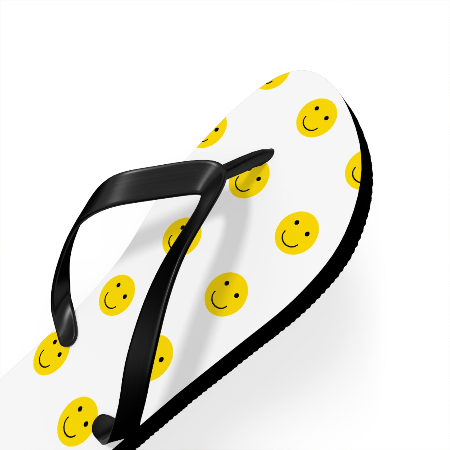 Smiley Face Flip Flops | Happy Summer Footwear, Beach Shoes, Vacation Sandals, Fun Poolside Slippers