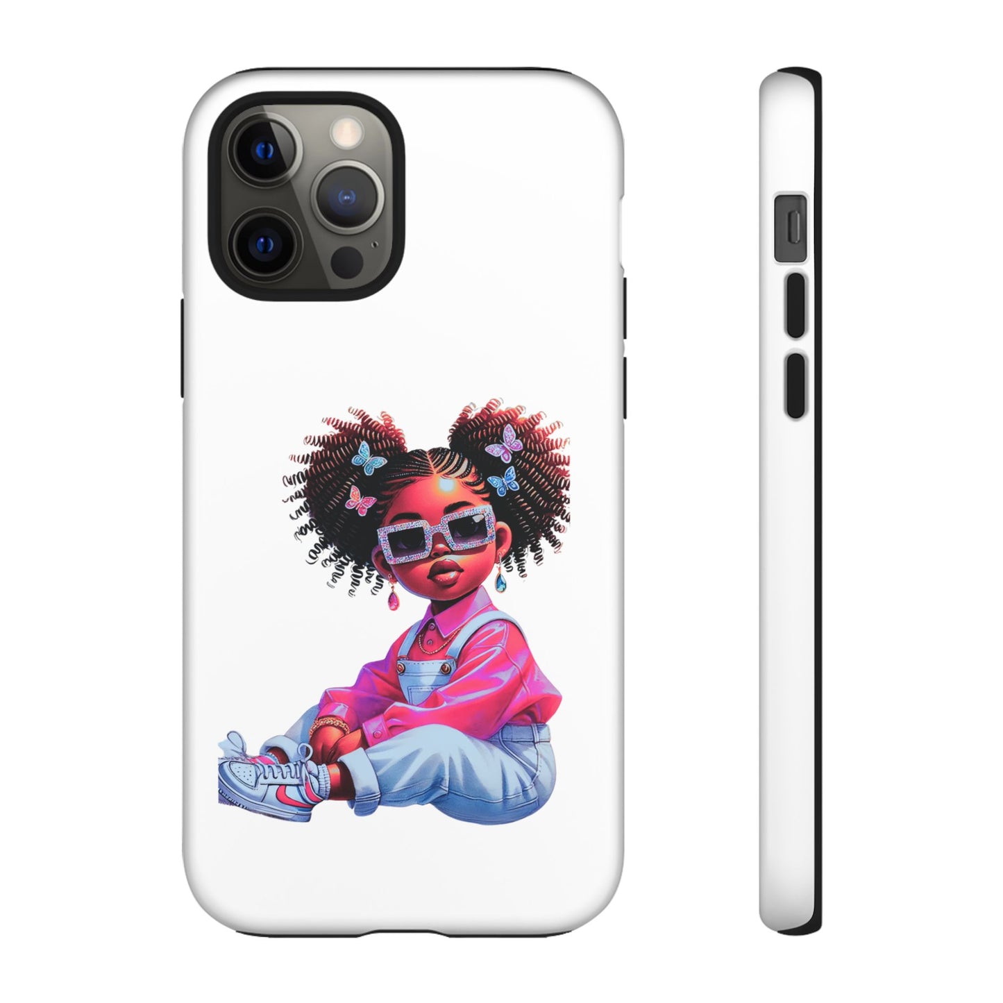 Trendy Phone Case - Sassy Girl Design, Personalized Gift, Durable Protection, Kid's Room Decor, Fun Accessory