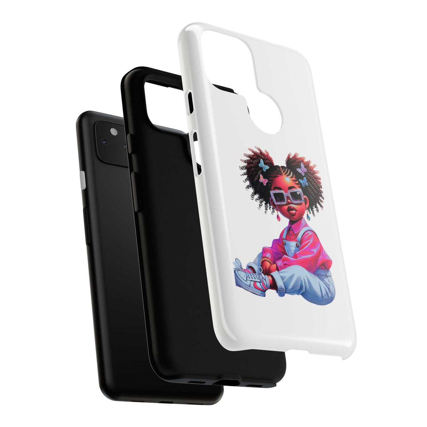Trendy Phone Case - Sassy Girl Design, Personalized Gift, Durable Protection, Kid's Room Decor, Fun Accessory