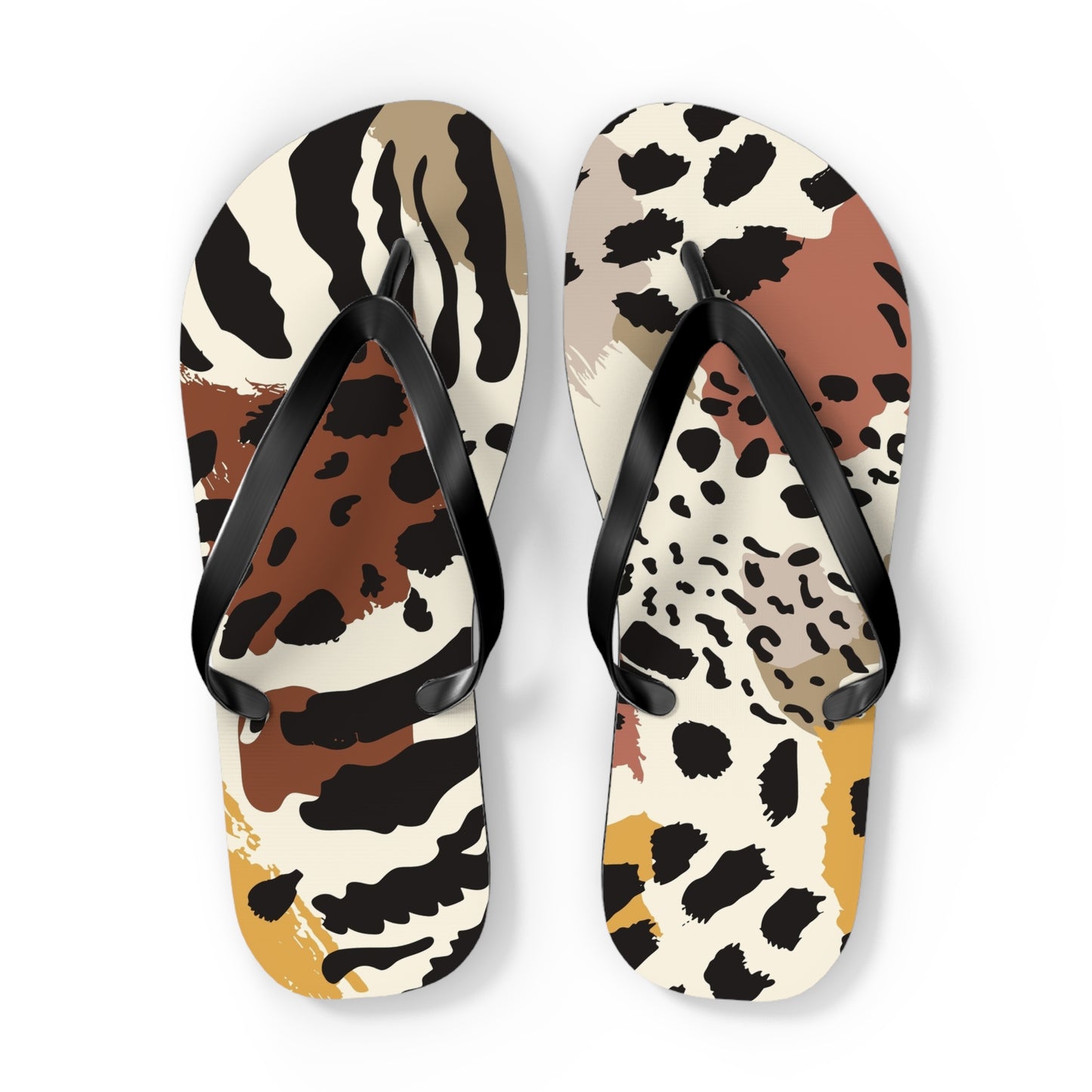 Stylish Leopard Print Flip Flops, Summer Beach Sandals, Poolside Footwear, Vacation Essentials, Trendy Footwear, Animal Print Slippers