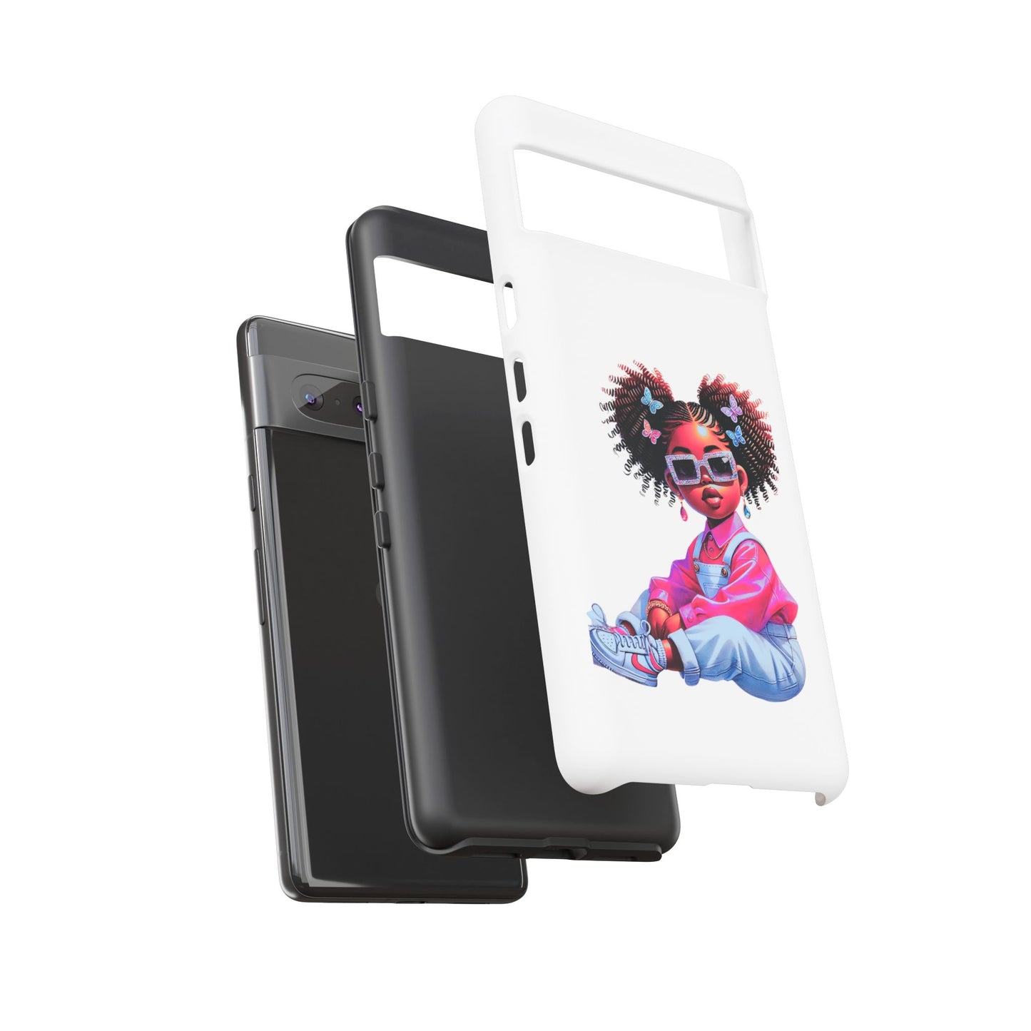 Trendy Phone Case - Sassy Girl Design, Personalized Gift, Durable Protection, Kid's Room Decor, Fun Accessory