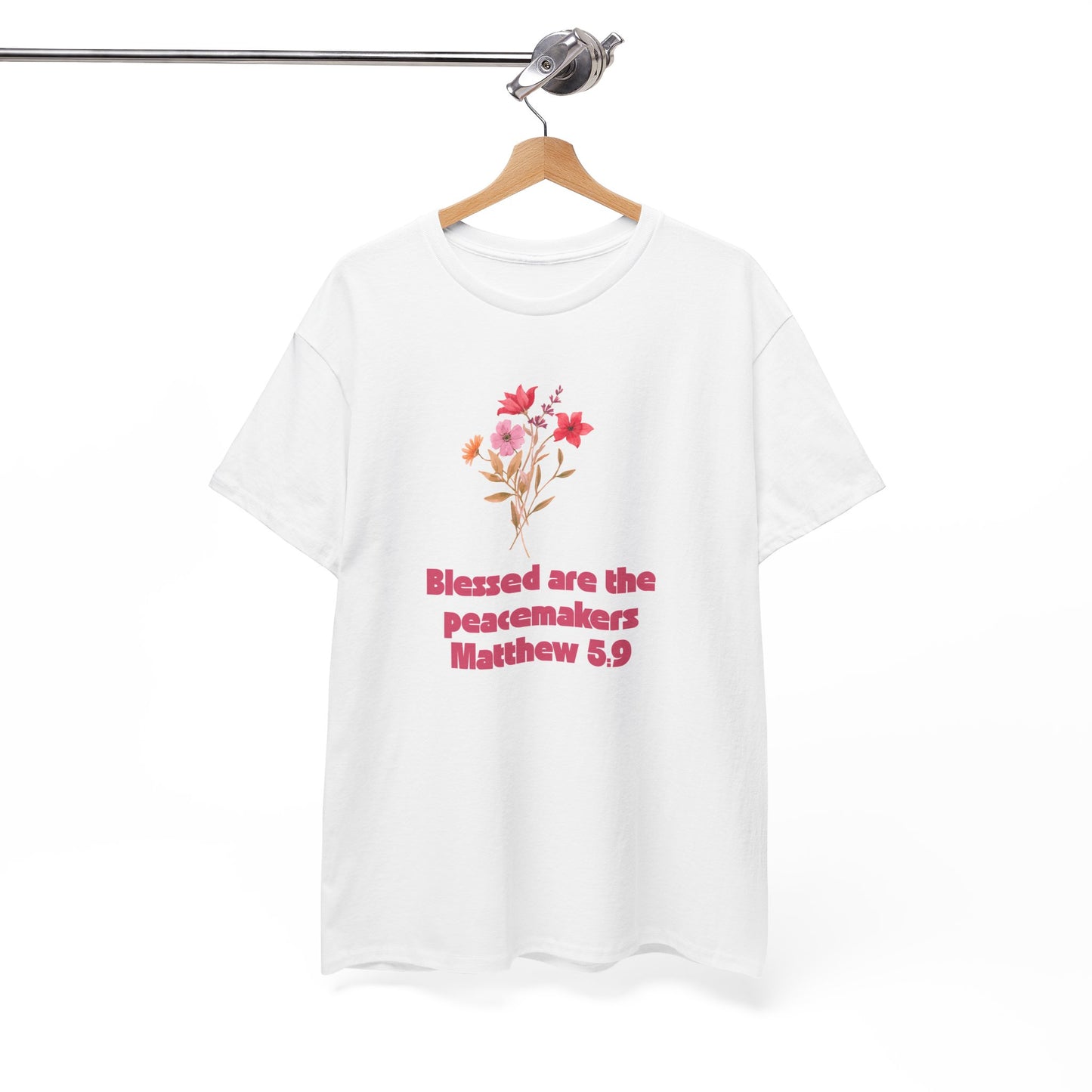 Blessed Peacemakers Tee - Inspirational Quote T-Shirt, Faith Shirt, Gift for Believers, Everyday Comfort, Motivational Fashion