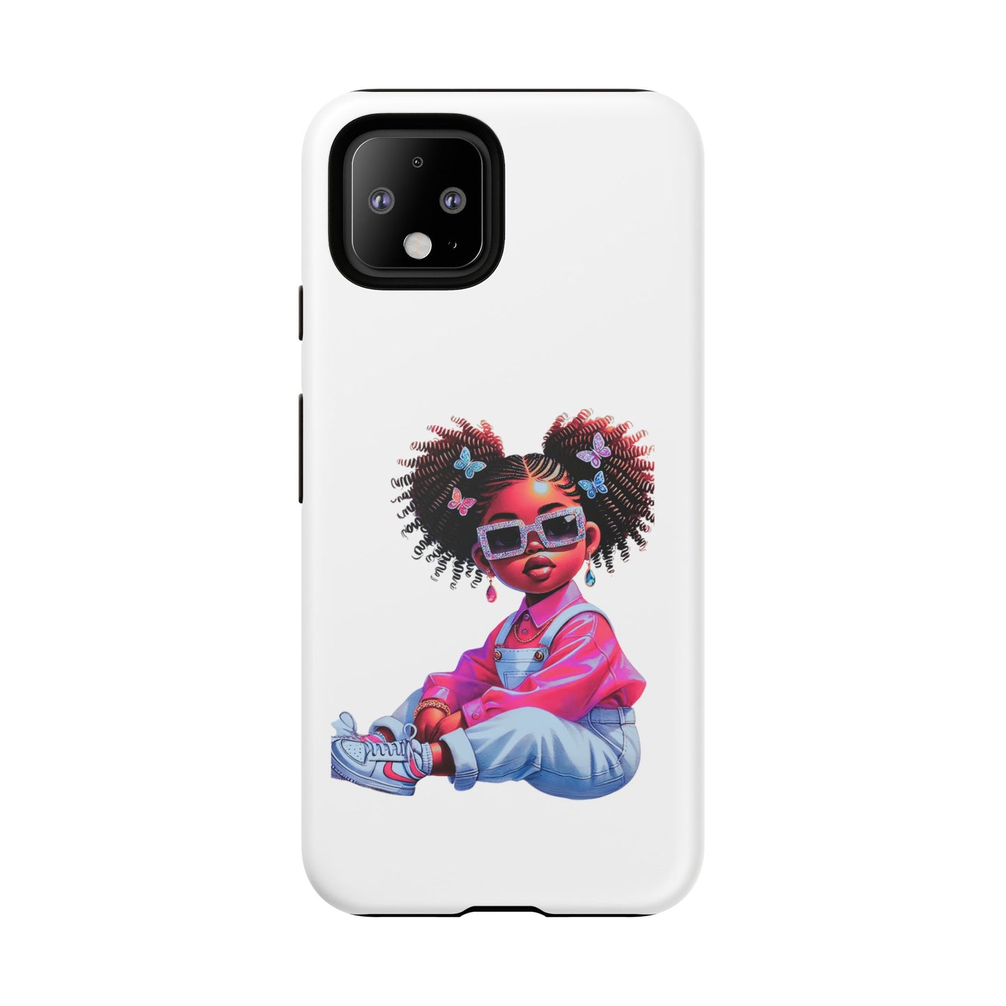 Trendy Phone Case - Sassy Girl Design, Personalized Gift, Durable Protection, Kid's Room Decor, Fun Accessory