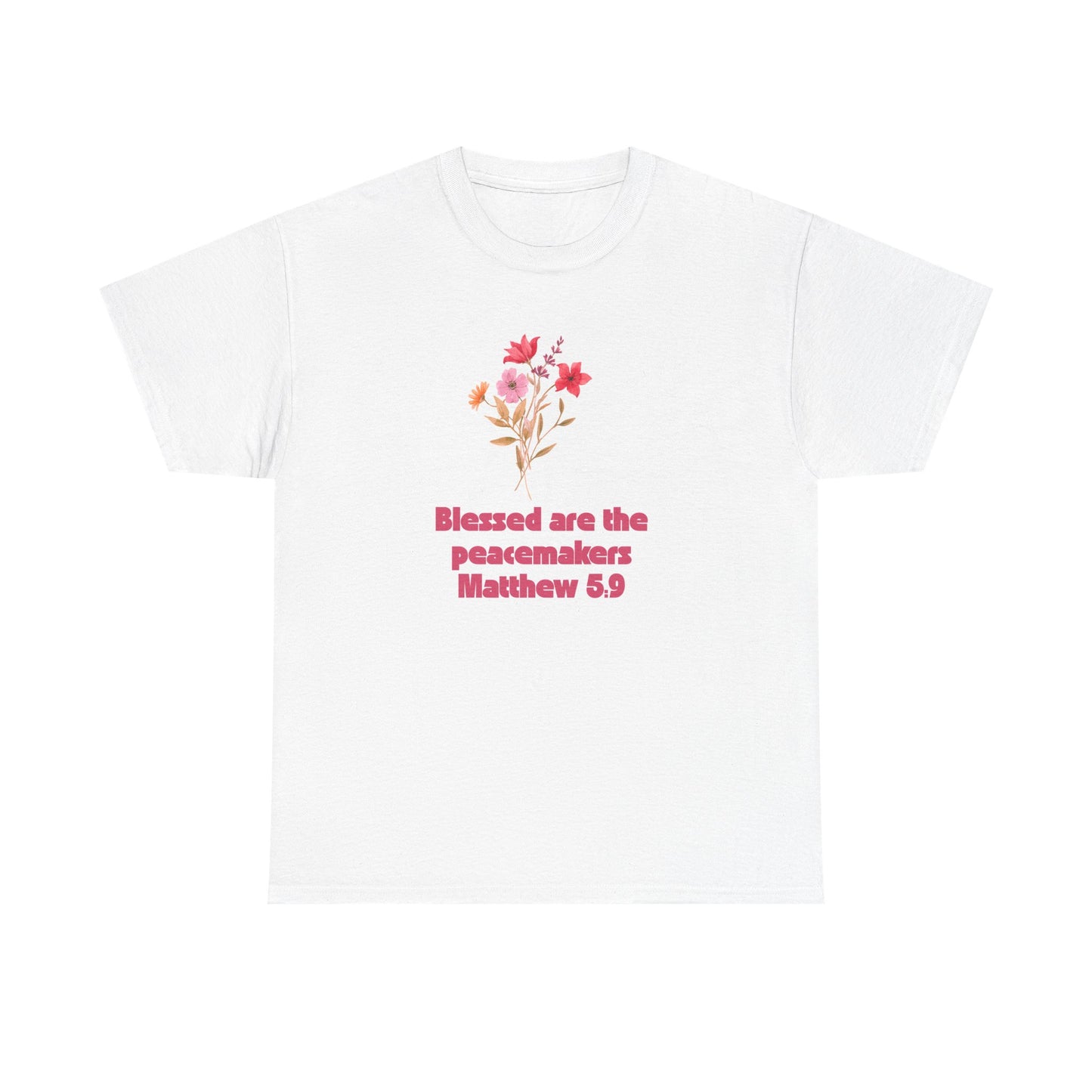 Blessed Peacemakers Tee - Inspirational Quote T-Shirt, Faith Shirt, Gift for Believers, Everyday Comfort, Motivational Fashion