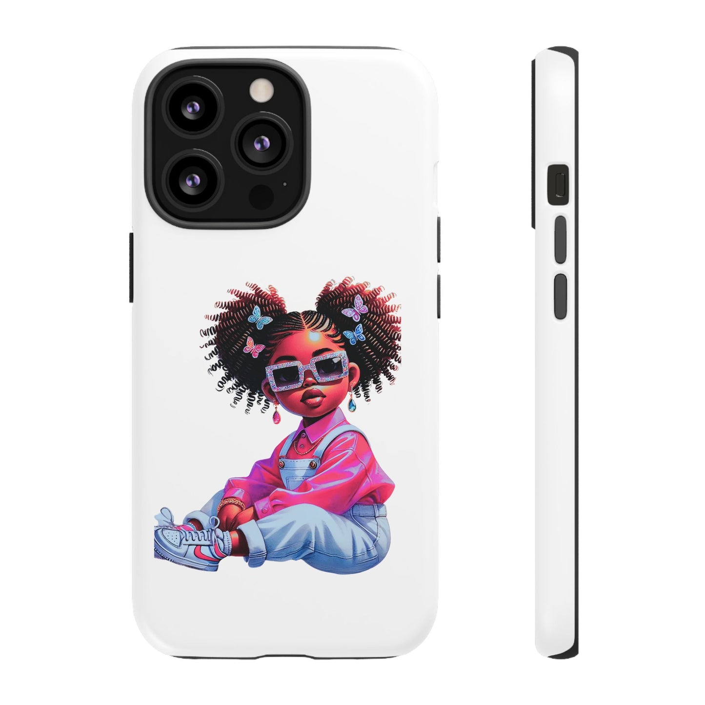 Trendy Phone Case - Sassy Girl Design, Personalized Gift, Durable Protection, Kid's Room Decor, Fun Accessory
