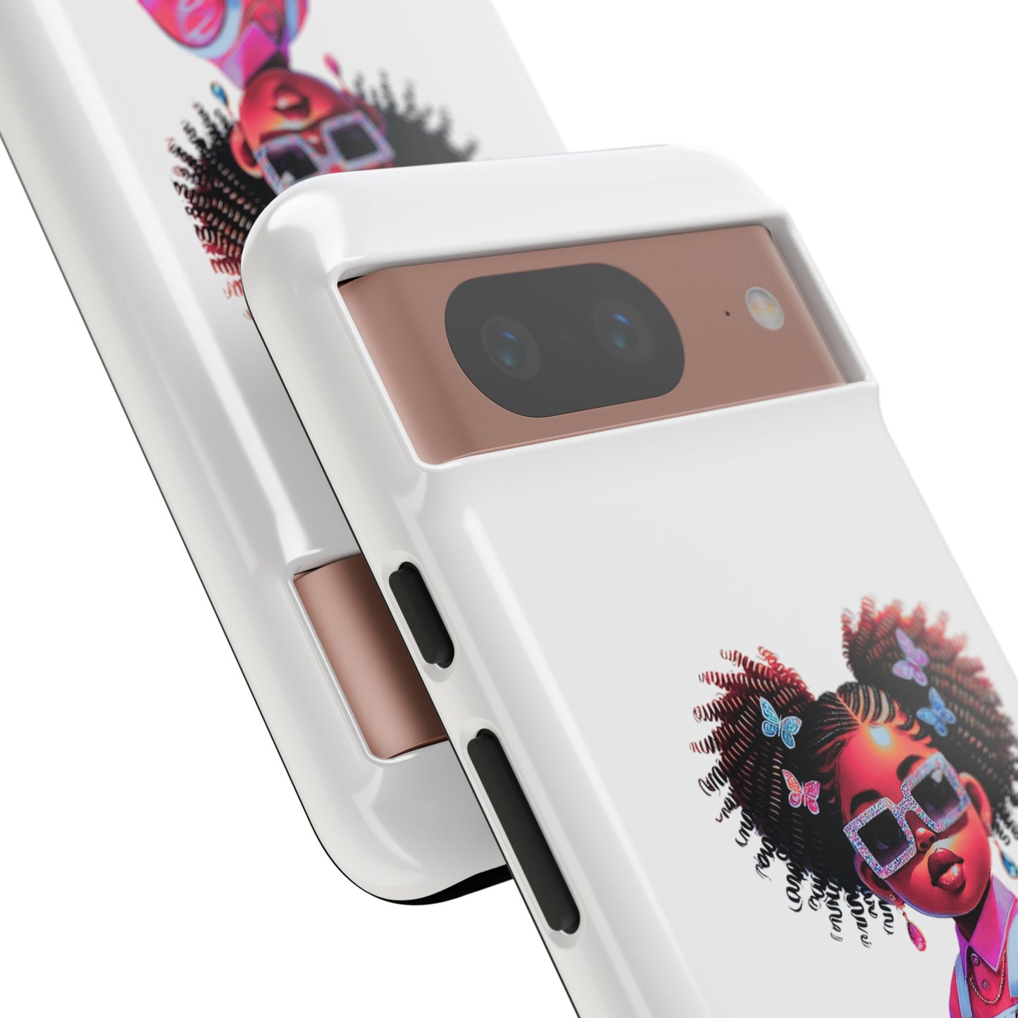 Trendy Phone Case - Sassy Girl Design, Personalized Gift, Durable Protection, Kid's Room Decor, Fun Accessory