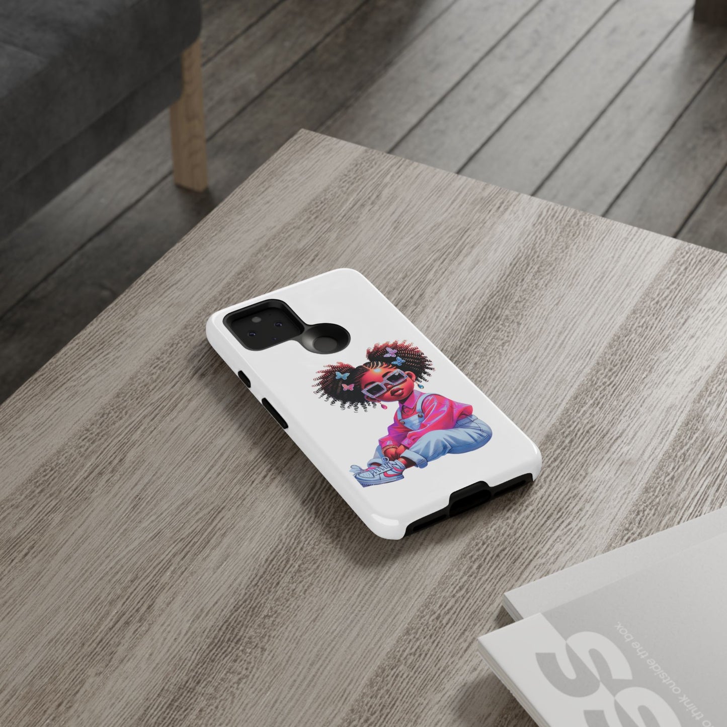 Trendy Phone Case - Sassy Girl Design, Personalized Gift, Durable Protection, Kid's Room Decor, Fun Accessory