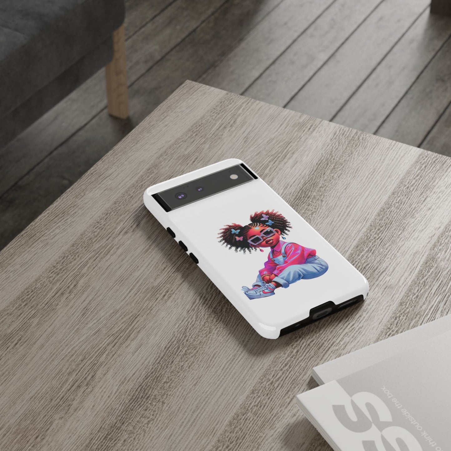 Trendy Phone Case - Sassy Girl Design, Personalized Gift, Durable Protection, Kid's Room Decor, Fun Accessory