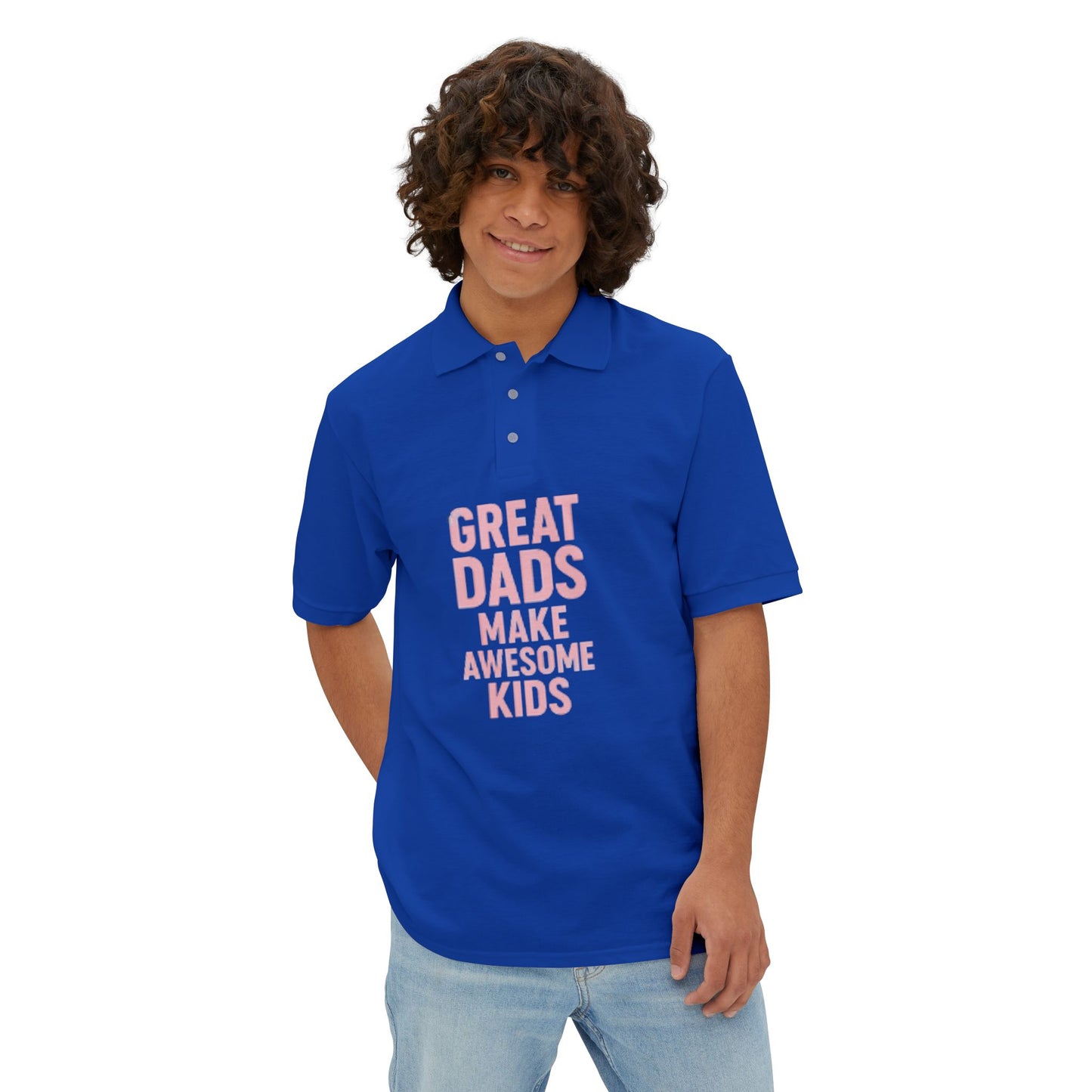 Polo Shirt Great Dad Make Awesome Kids Father's Day Gift