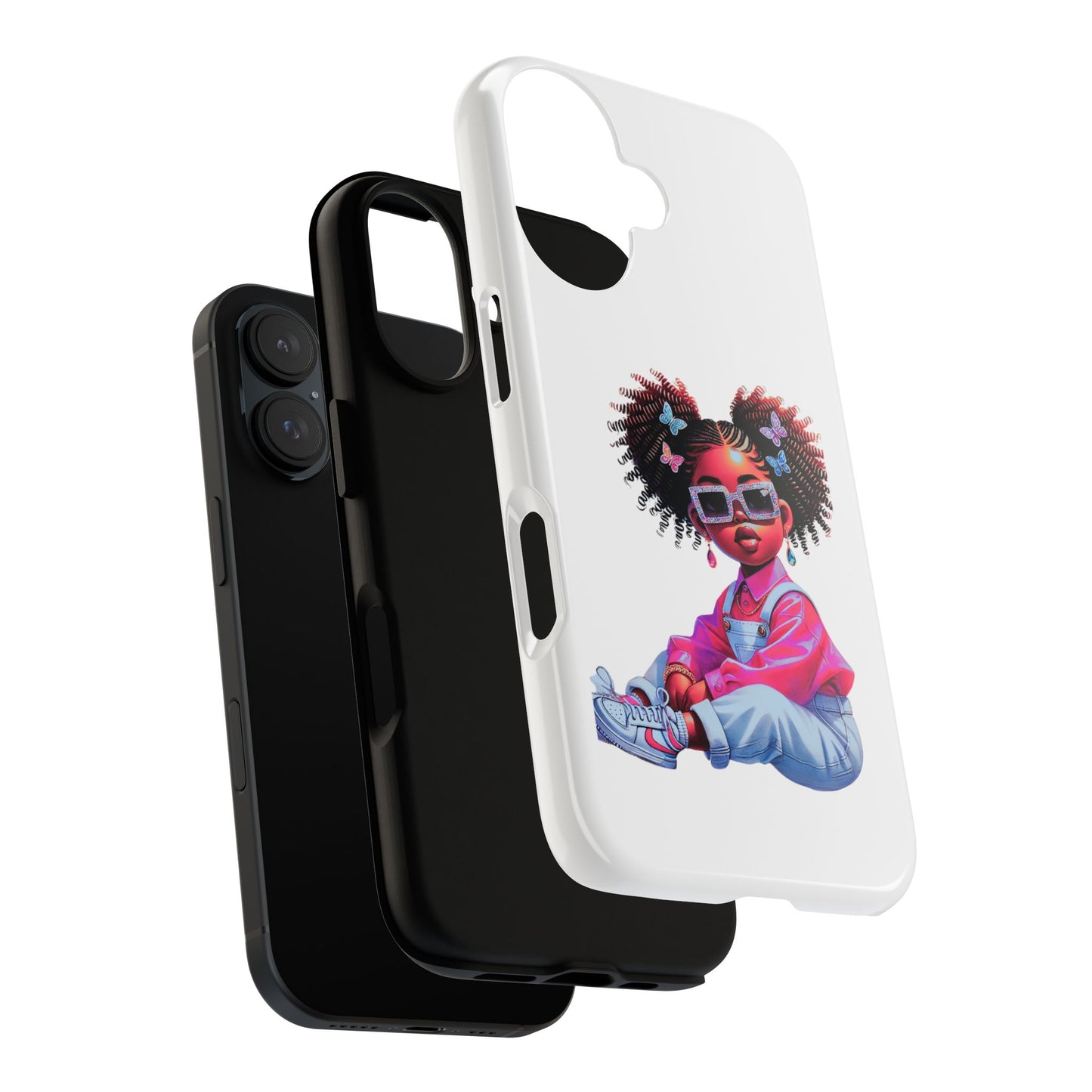 Trendy Phone Case - Sassy Girl Design, Personalized Gift, Durable Protection, Kid's Room Decor, Fun Accessory