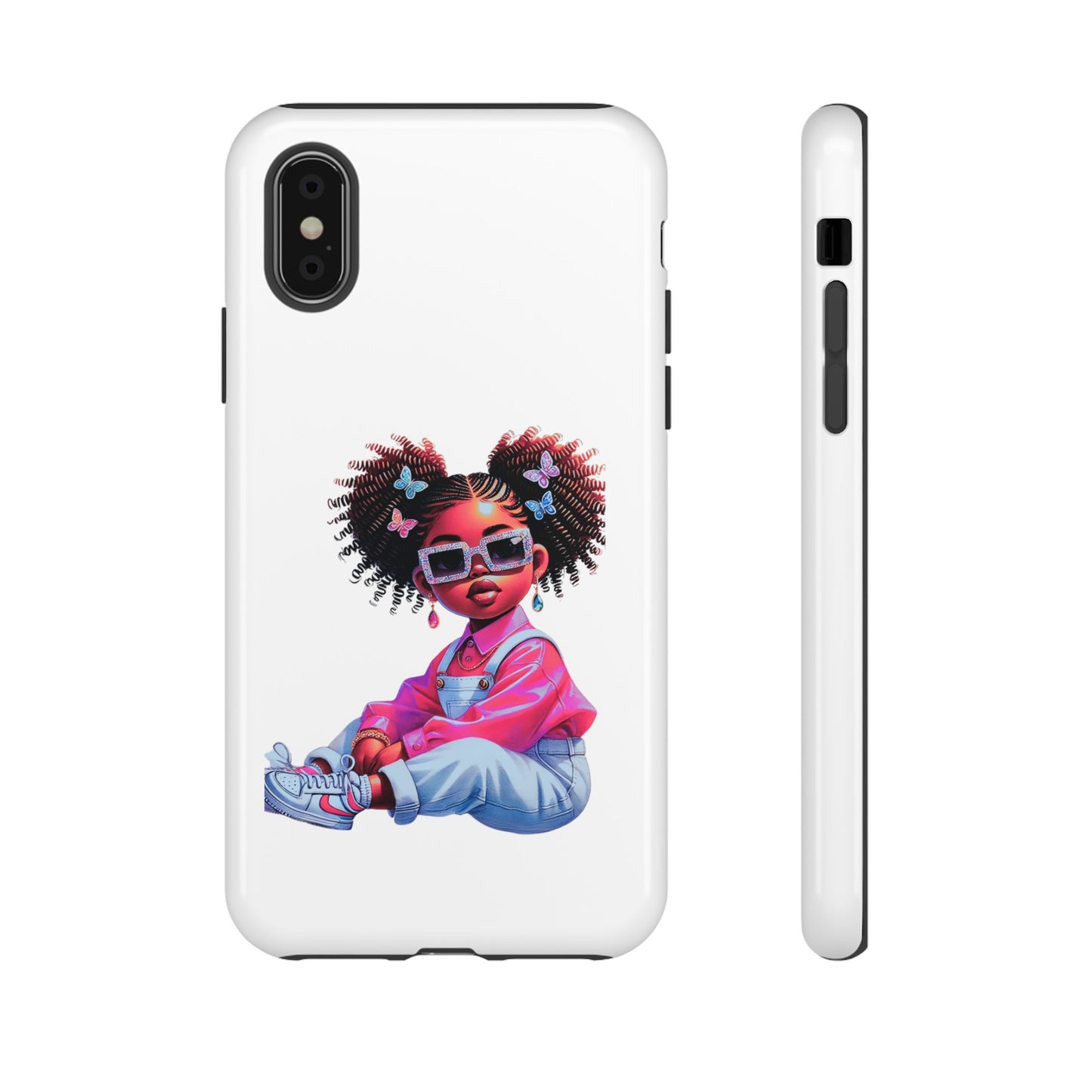 Trendy Phone Case - Sassy Girl Design, Personalized Gift, Durable Protection, Kid's Room Decor, Fun Accessory