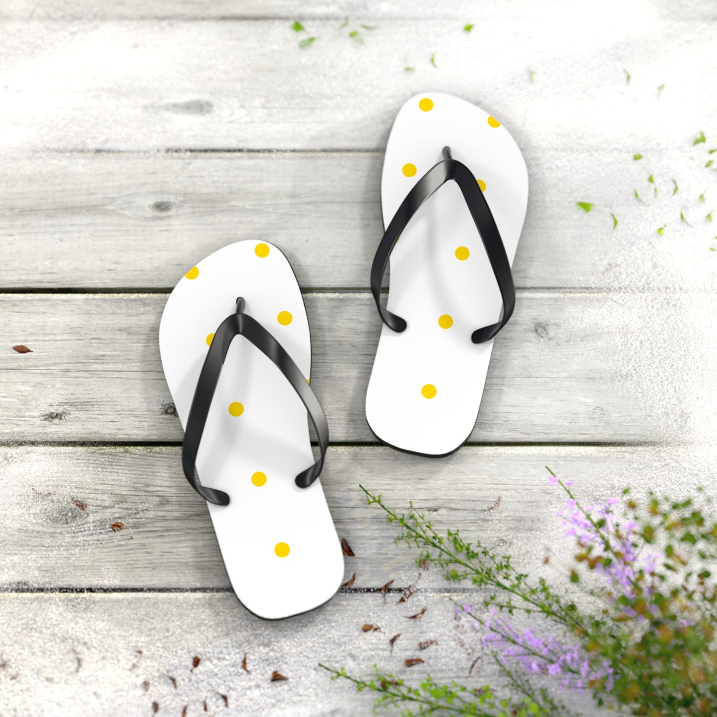 Polka Dot Flip Flops