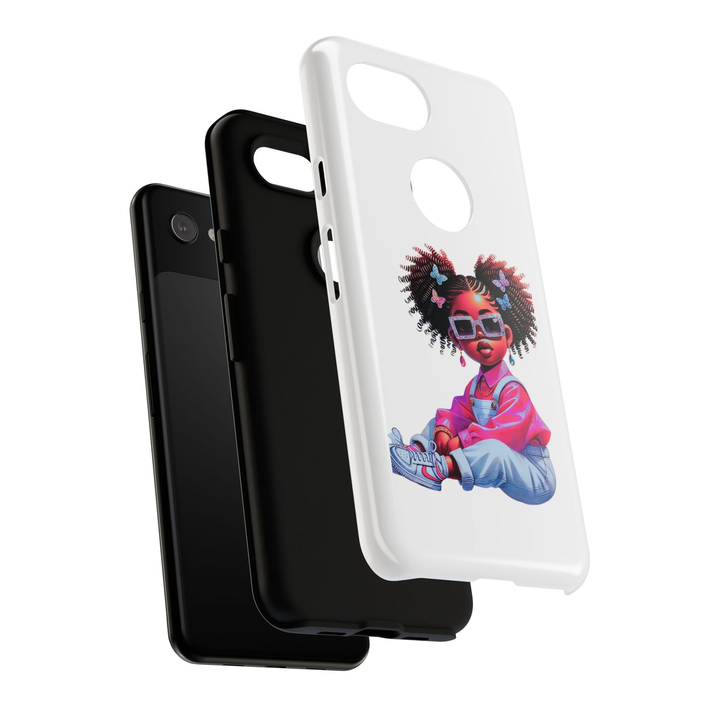 Trendy Phone Case - Sassy Girl Design, Personalized Gift, Durable Protection, Kid's Room Decor, Fun Accessory