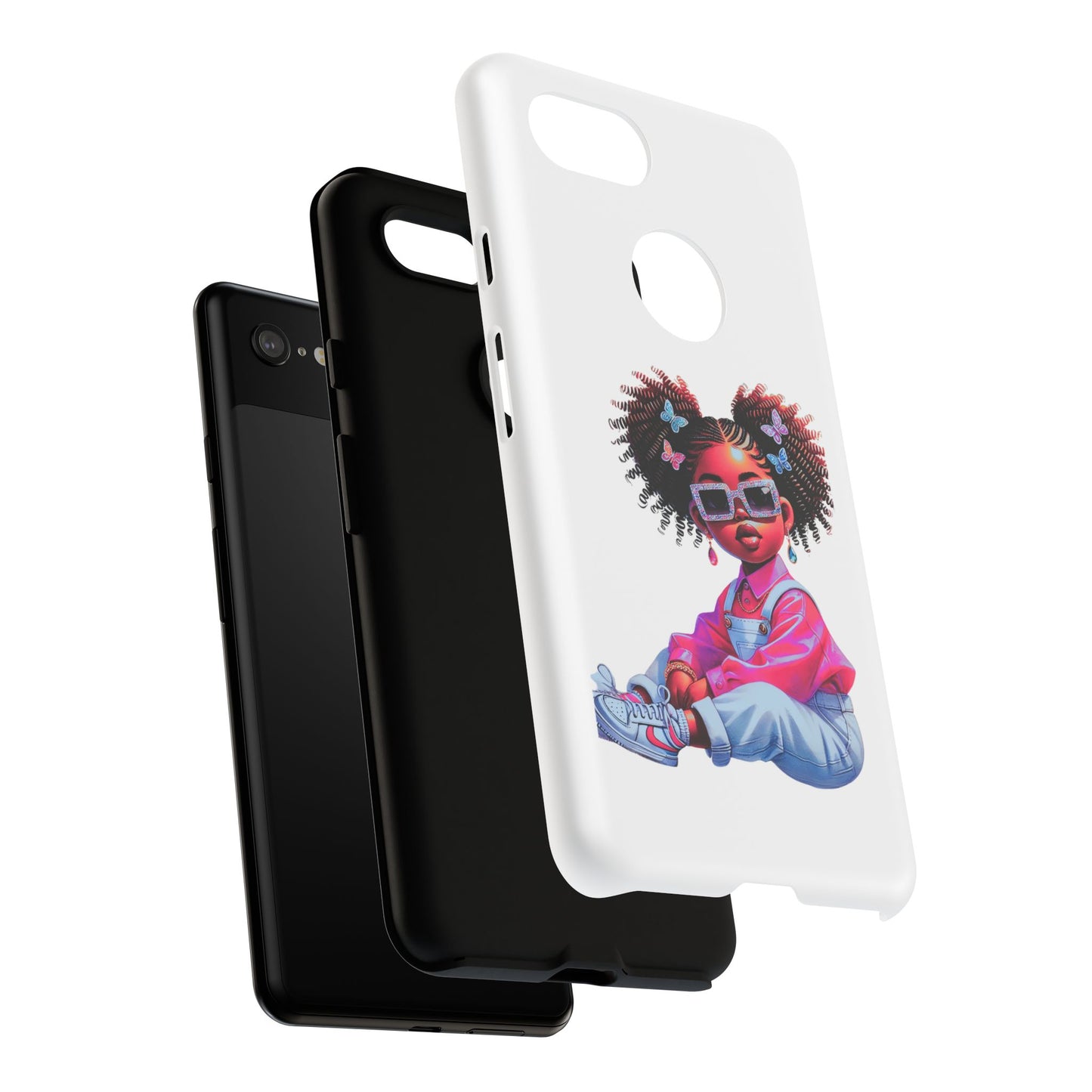 Trendy Phone Case - Sassy Girl Design, Personalized Gift, Durable Protection, Kid's Room Decor, Fun Accessory