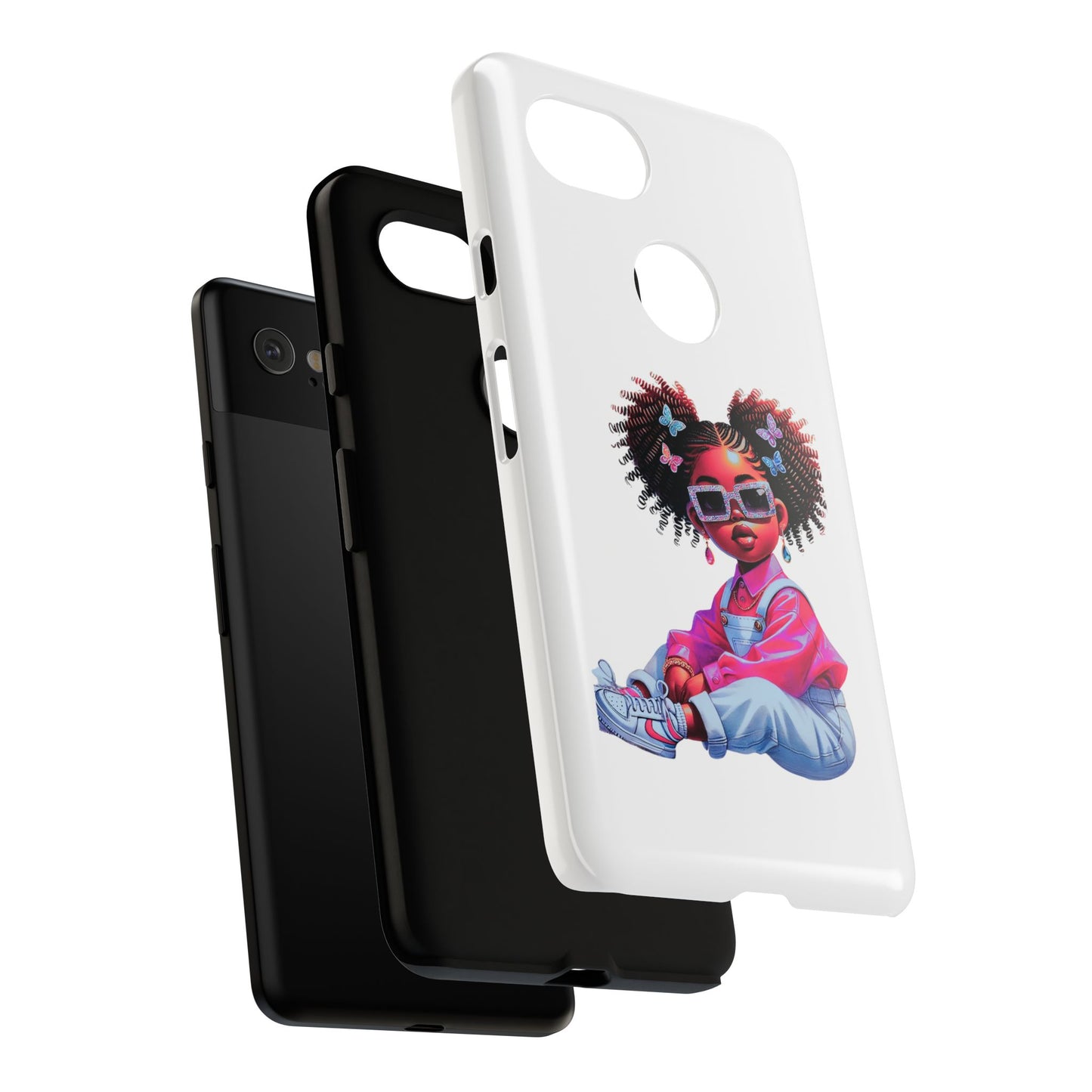 Trendy Phone Case - Sassy Girl Design, Personalized Gift, Durable Protection, Kid's Room Decor, Fun Accessory