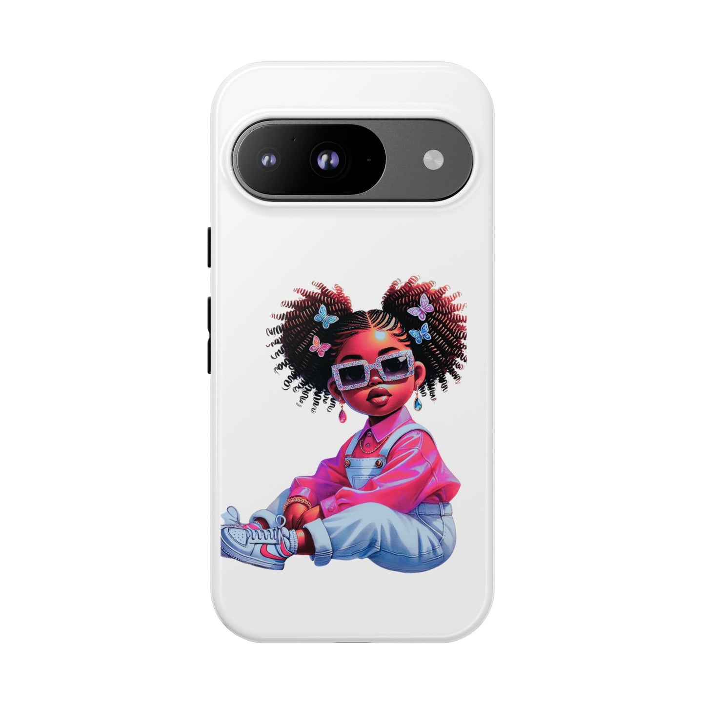 Trendy Phone Case - Sassy Girl Design, Personalized Gift, Durable Protection, Kid's Room Decor, Fun Accessory