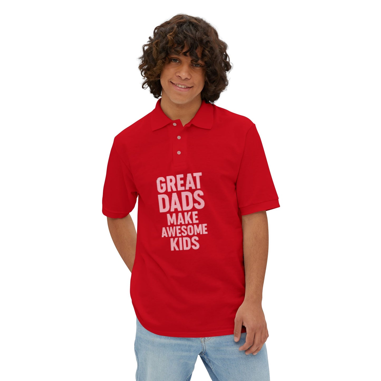 Polo Shirt Great Dad Make Awesome Kids Father's Day Gift