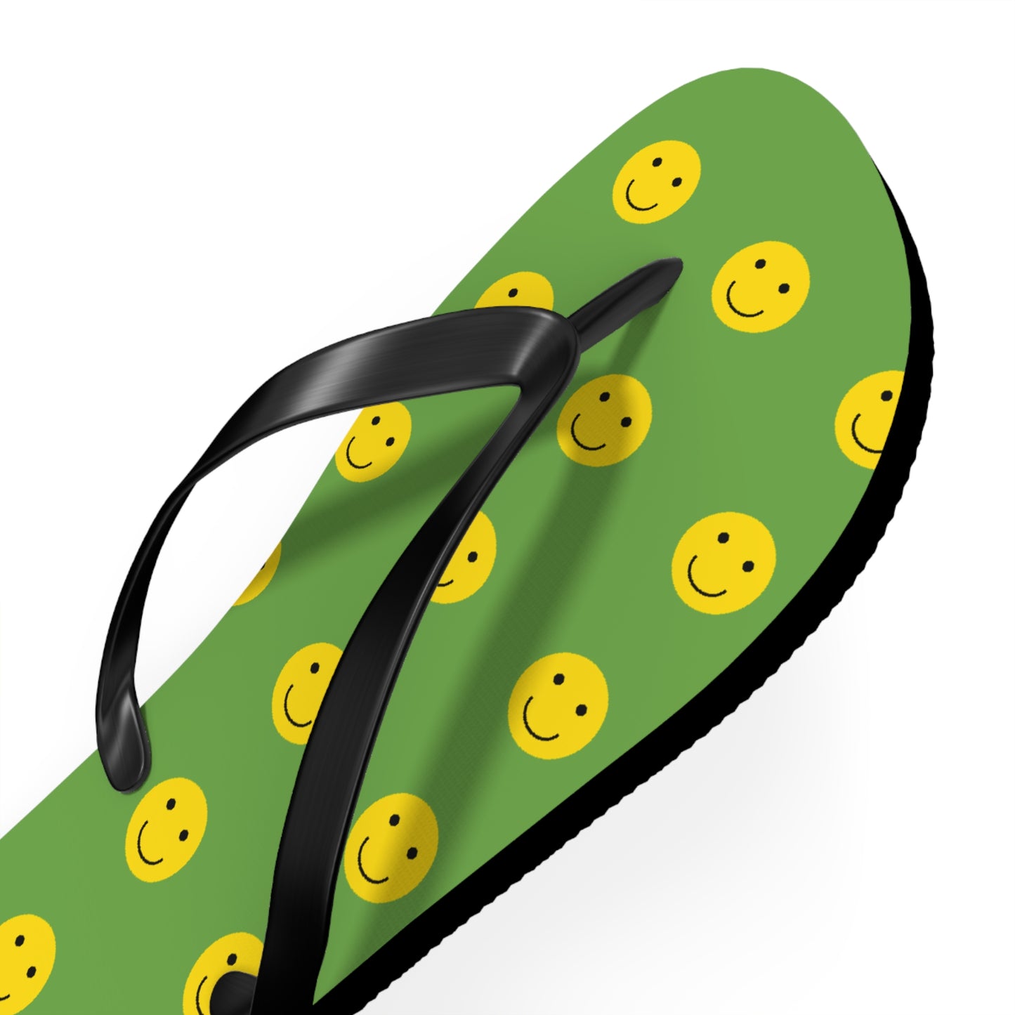 Smiley Face Flip Flops, Summer Footwear, Fun Beach Sandals, Vacation Accessories, Gift for Friends, Pool Party Essentials