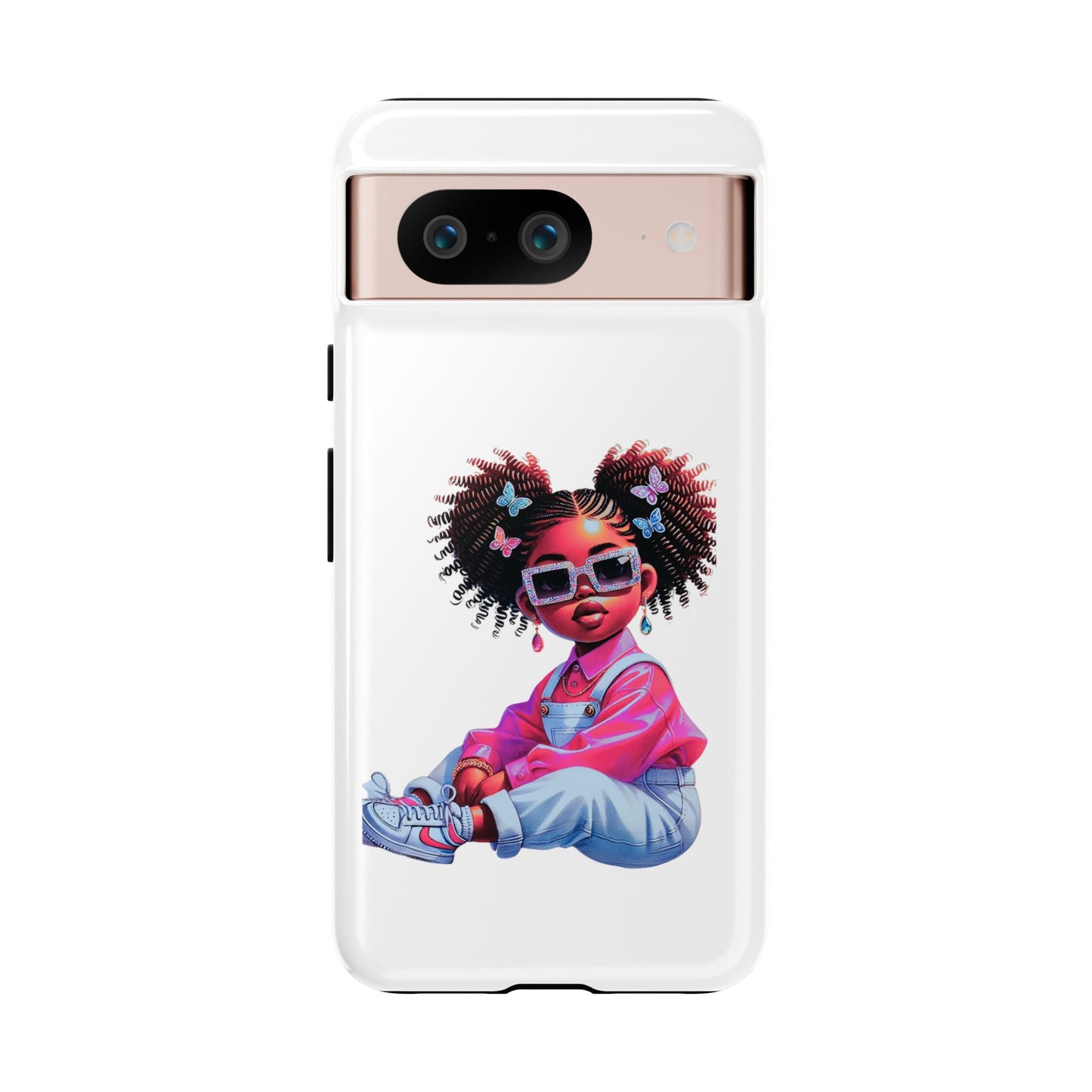 Trendy Phone Case - Sassy Girl Design, Personalized Gift, Durable Protection, Kid's Room Decor, Fun Accessory