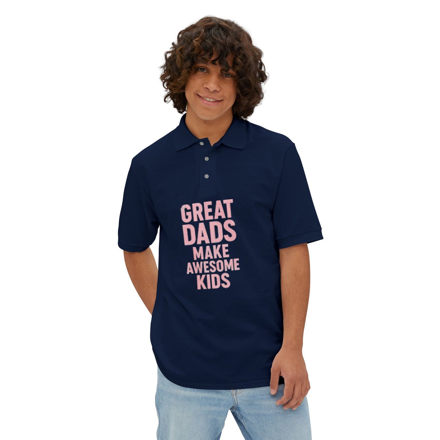 Polo Shirt Great Dad Make Awesome Kids Father's Day Gift