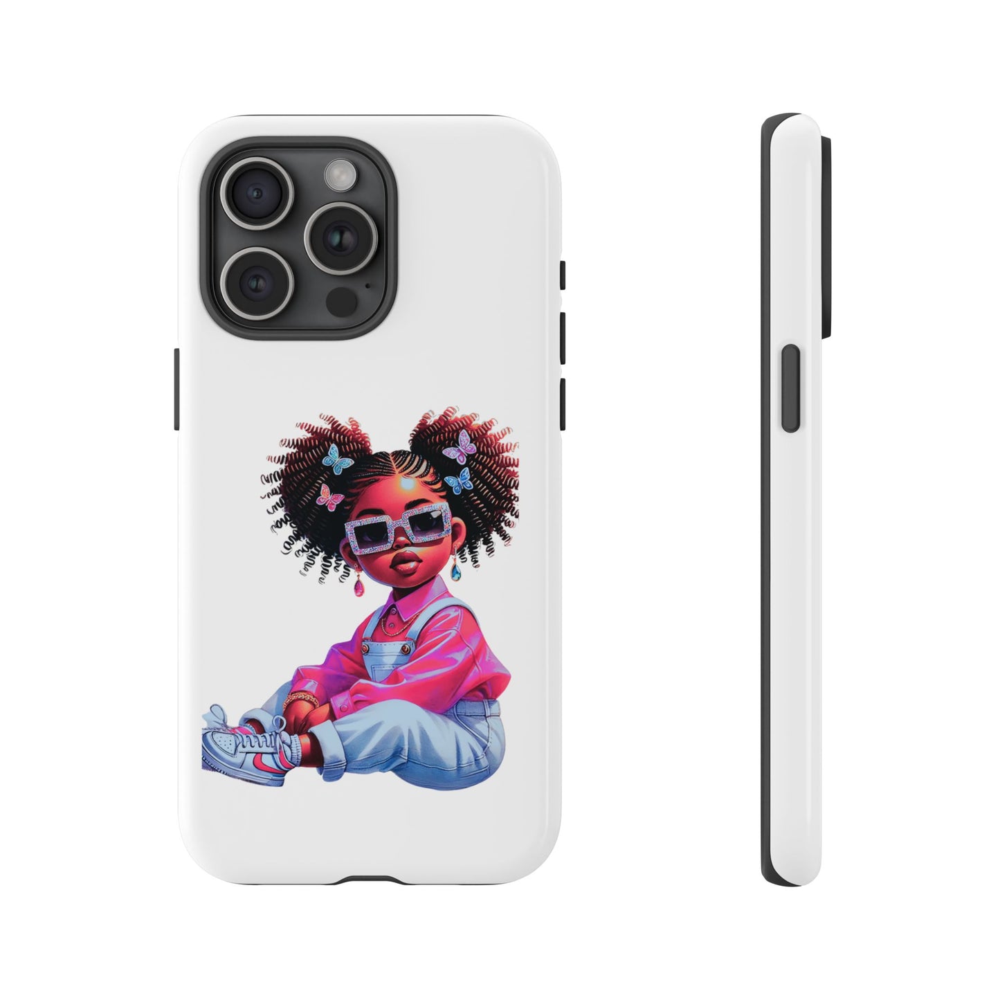 Trendy Phone Case - Sassy Girl Design, Personalized Gift, Durable Protection, Kid's Room Decor, Fun Accessory