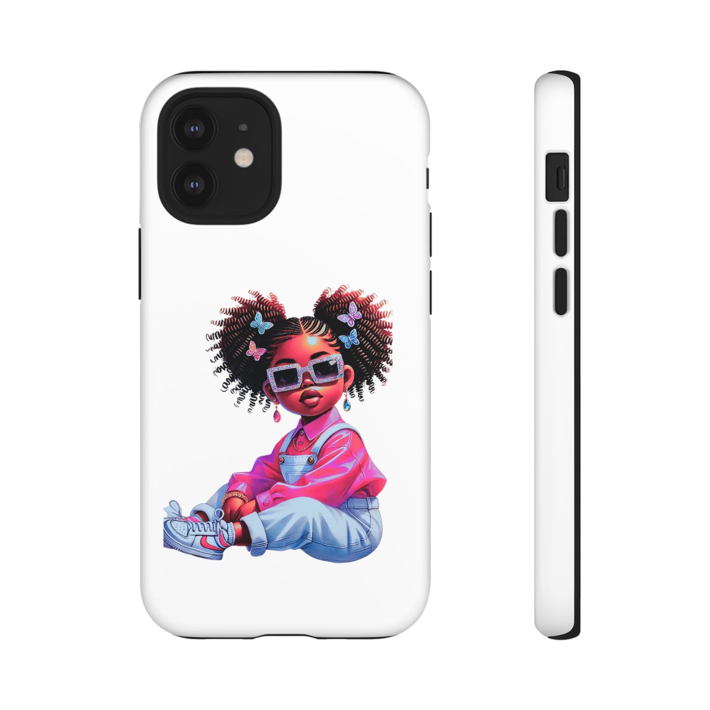 Trendy Phone Case - Sassy Girl Design, Personalized Gift, Durable Protection, Kid's Room Decor, Fun Accessory