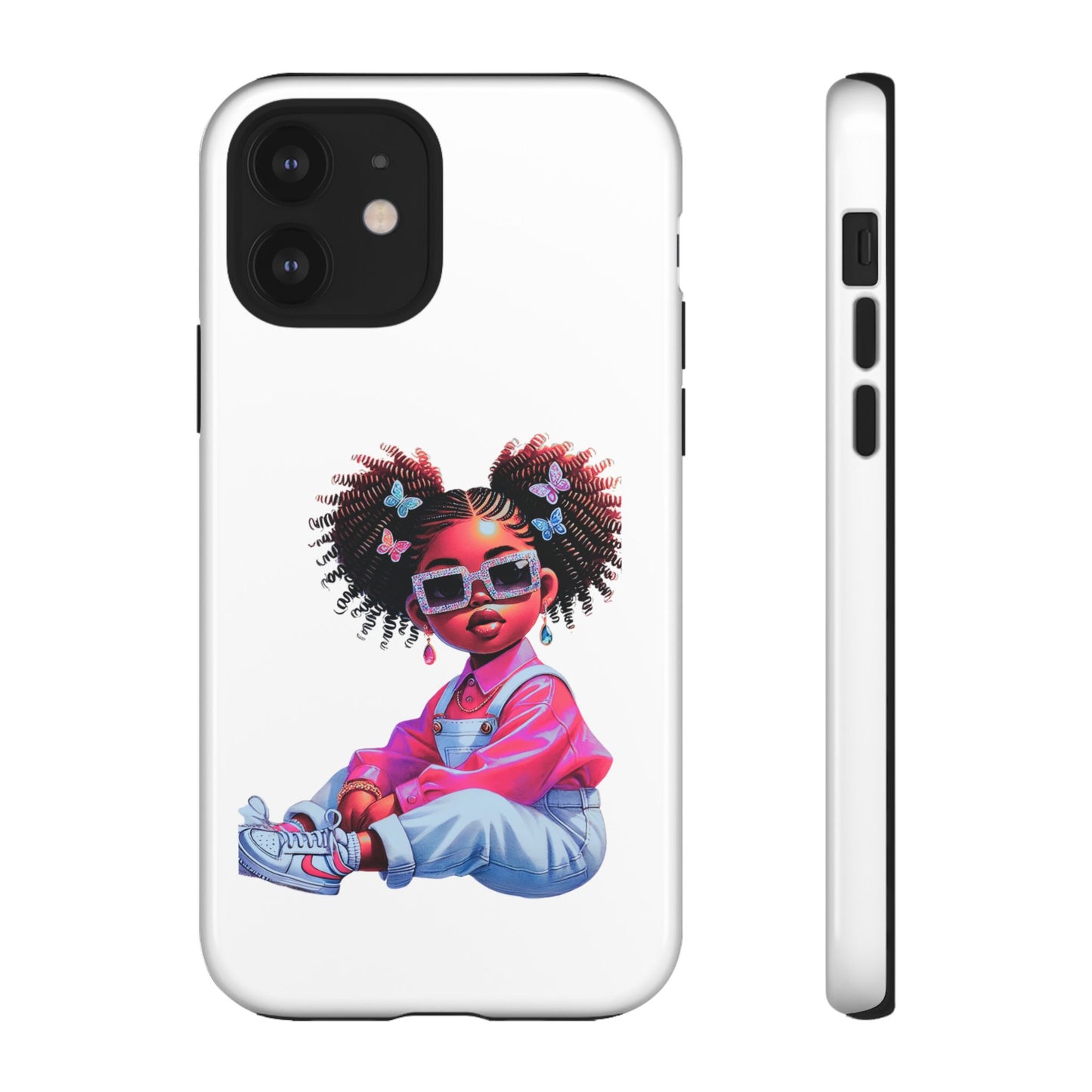 Trendy Phone Case - Sassy Girl Design, Personalized Gift, Durable Protection, Kid's Room Decor, Fun Accessory