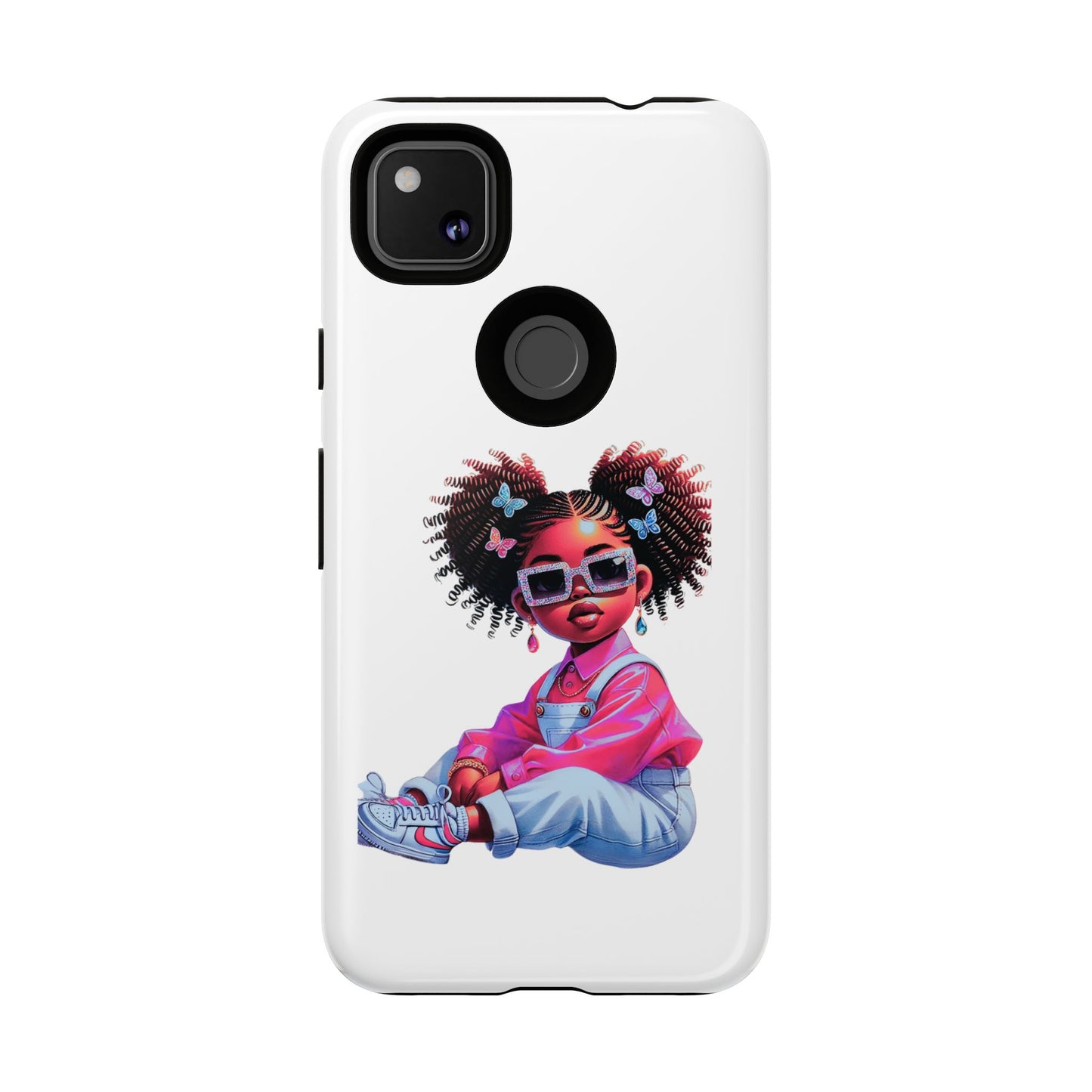 Trendy Phone Case - Sassy Girl Design, Personalized Gift, Durable Protection, Kid's Room Decor, Fun Accessory