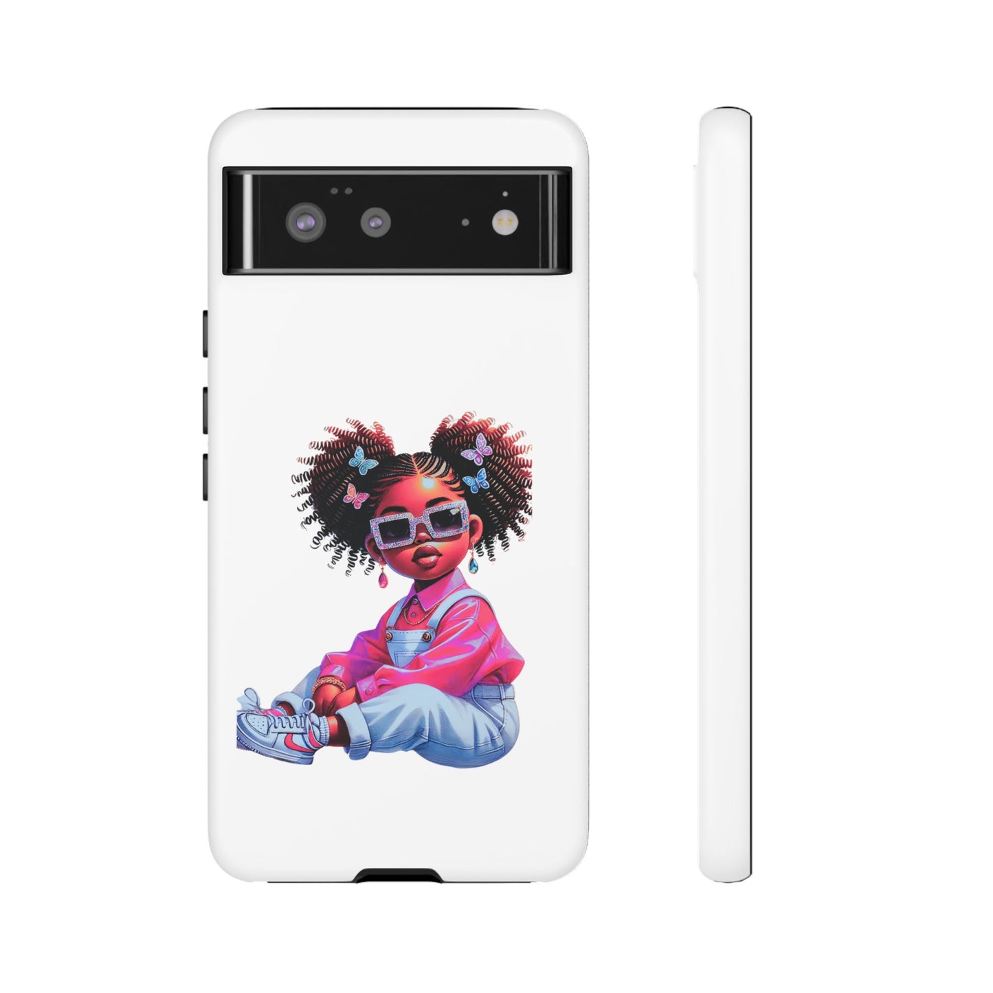Trendy Phone Case - Sassy Girl Design, Personalized Gift, Durable Protection, Kid's Room Decor, Fun Accessory