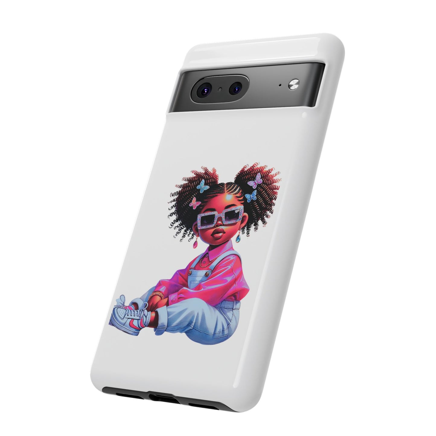 Trendy Phone Case - Sassy Girl Design, Personalized Gift, Durable Protection, Kid's Room Decor, Fun Accessory