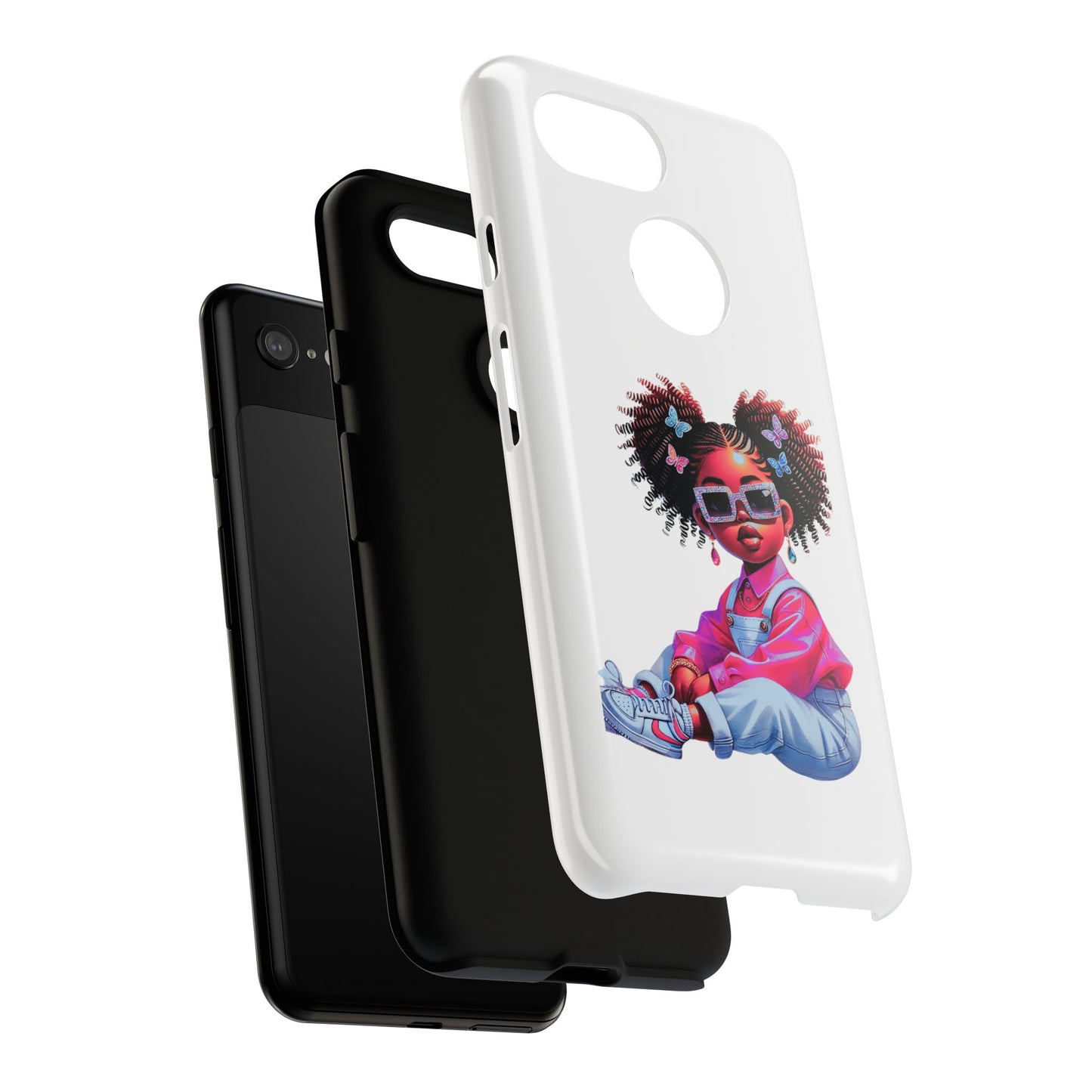 Trendy Phone Case - Sassy Girl Design, Personalized Gift, Durable Protection, Kid's Room Decor, Fun Accessory