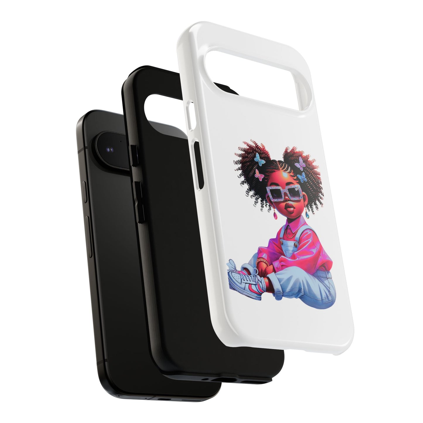 Trendy Phone Case - Sassy Girl Design, Personalized Gift, Durable Protection, Kid's Room Decor, Fun Accessory