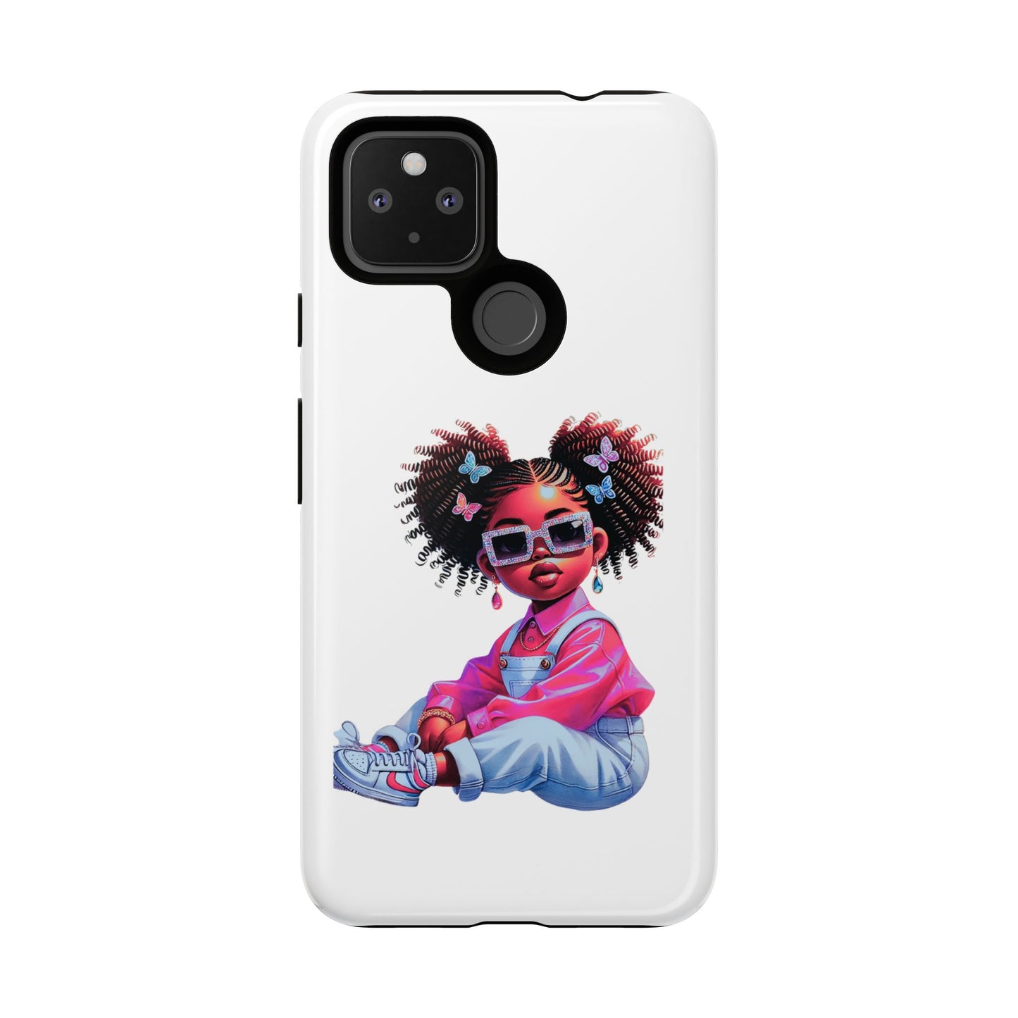 Trendy Phone Case - Sassy Girl Design, Personalized Gift, Durable Protection, Kid's Room Decor, Fun Accessory