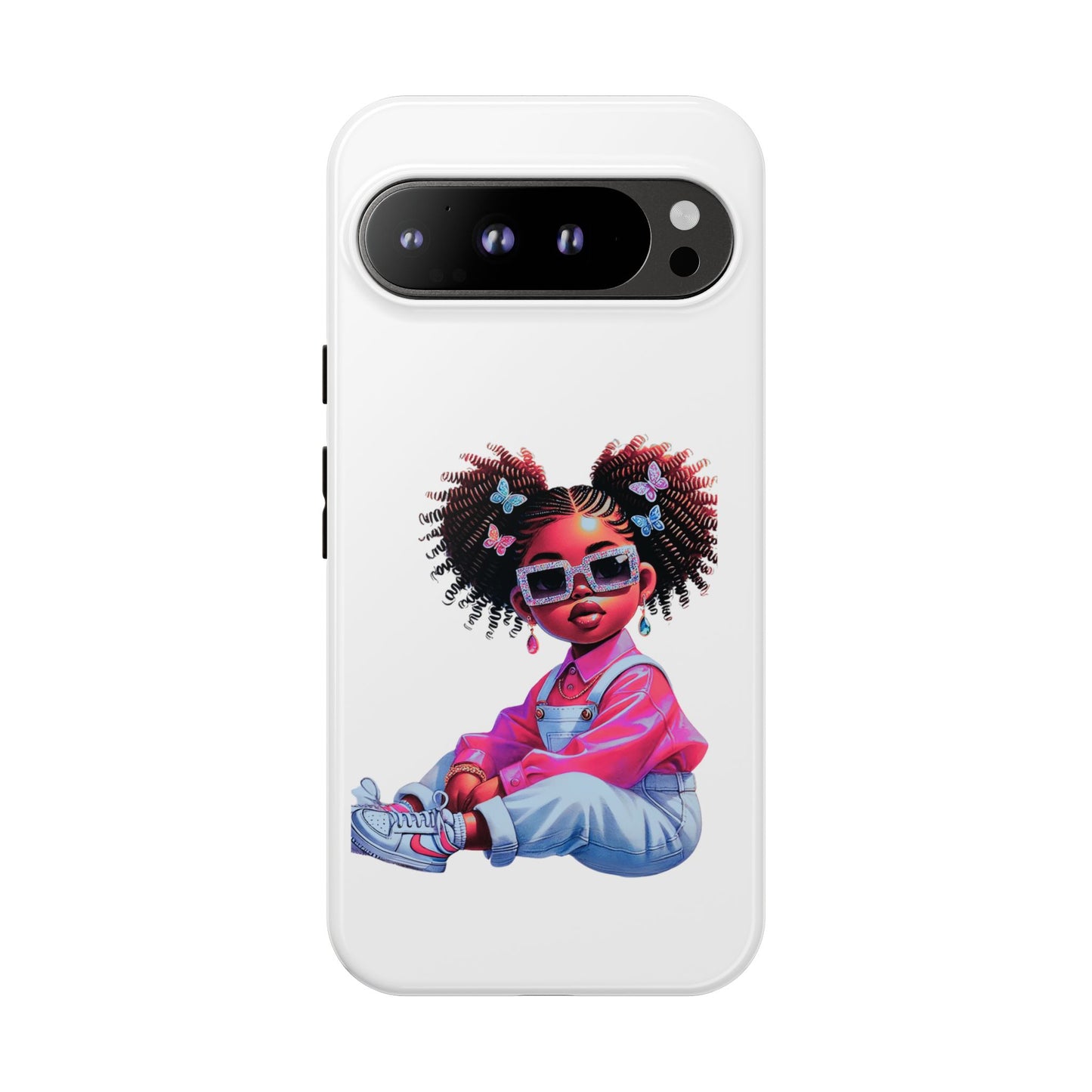 Trendy Phone Case - Sassy Girl Design, Personalized Gift, Durable Protection, Kid's Room Decor, Fun Accessory