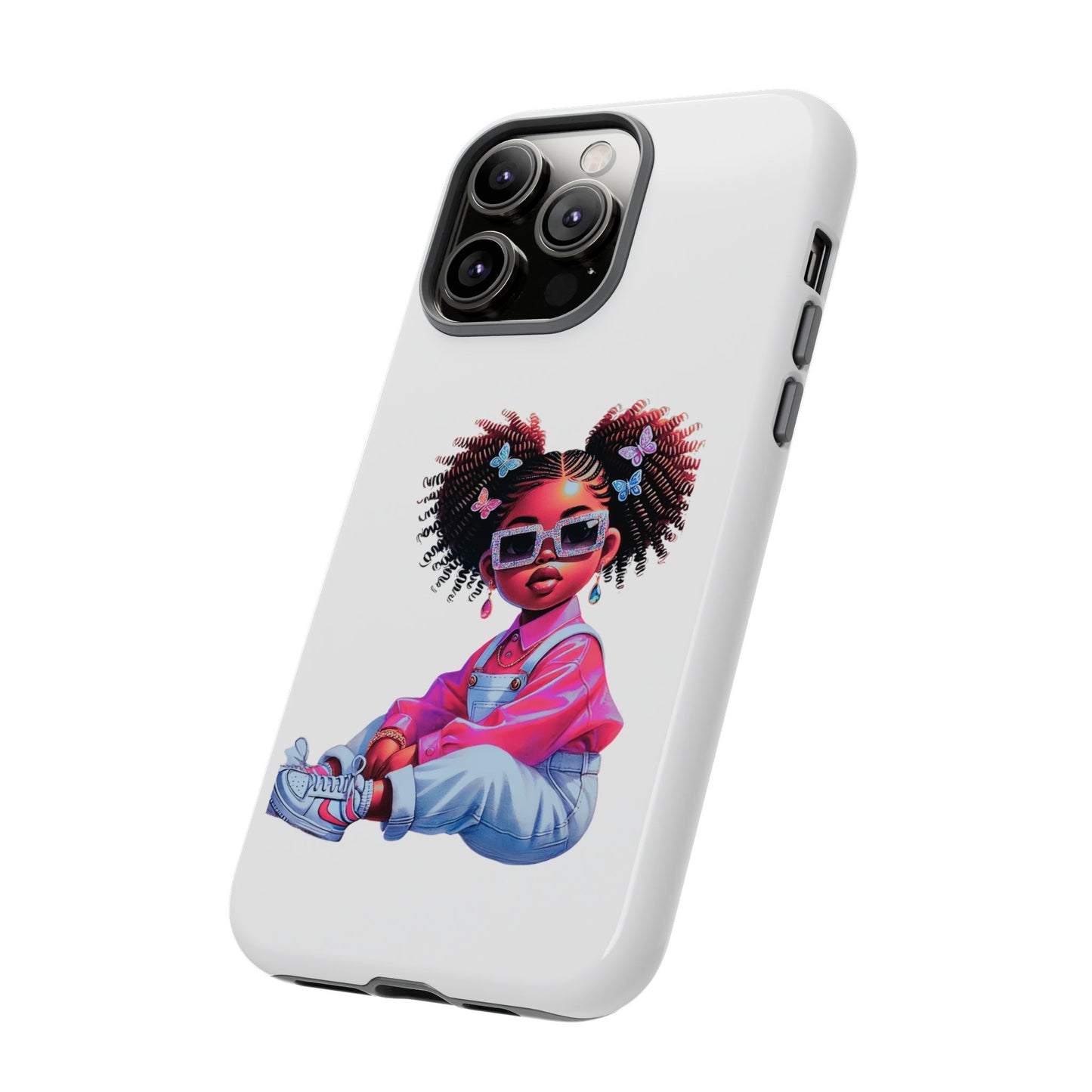 Trendy Phone Case - Sassy Girl Design, Personalized Gift, Durable Protection, Kid's Room Decor, Fun Accessory
