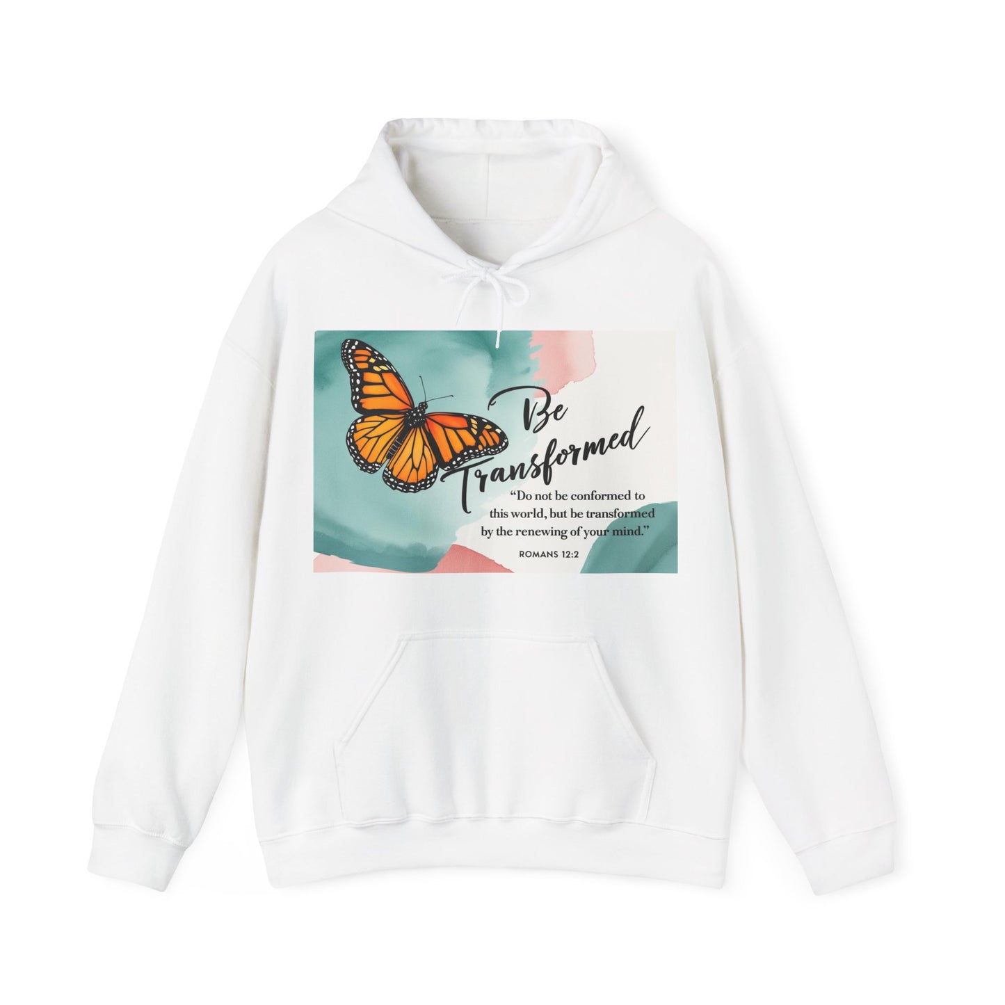 Be Transformed Butterfly Hoodie - Inspirational Unisex Sweatshirt for Comfort and Style
