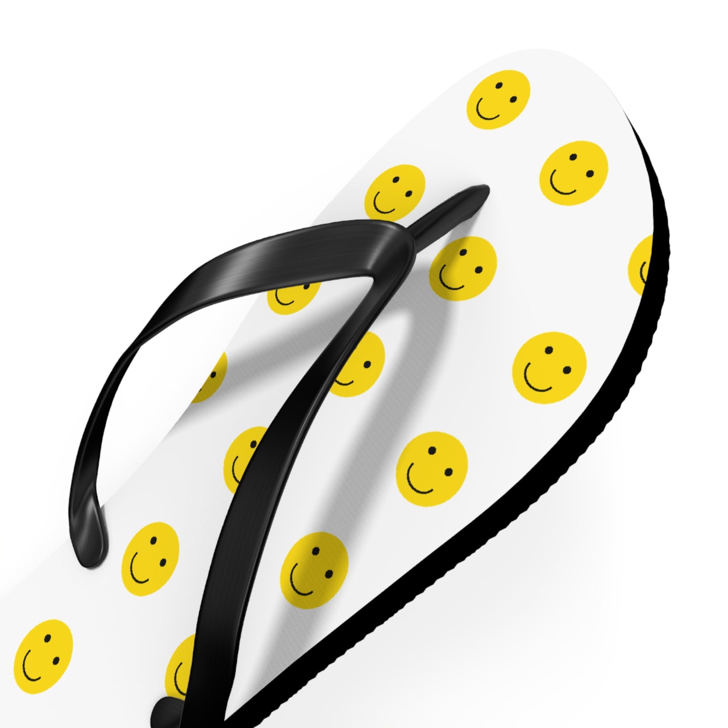 Smiley Face Flip Flops | Happy Summer Footwear, Beach Shoes, Vacation Sandals, Fun Poolside Slippers