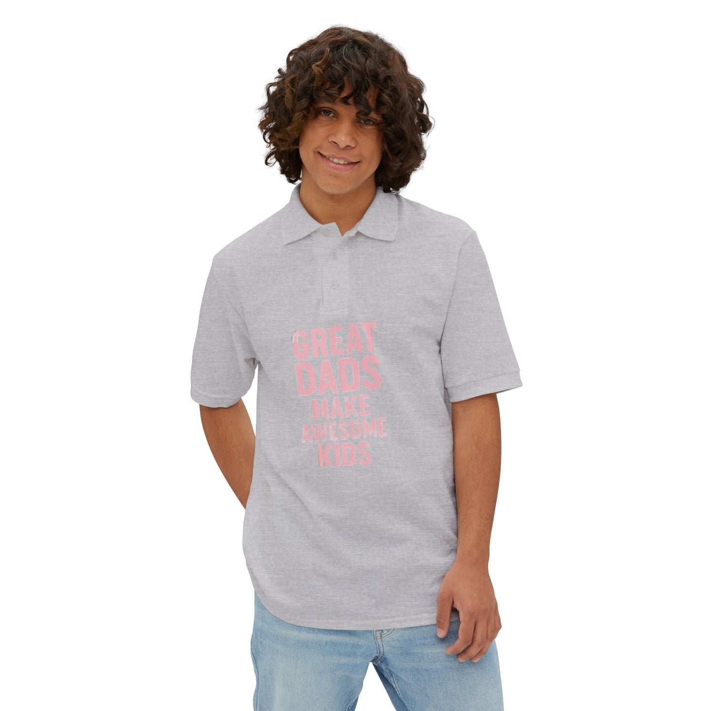 Polo Shirt Great Dad Make Awesome Kids Father's Day Gift