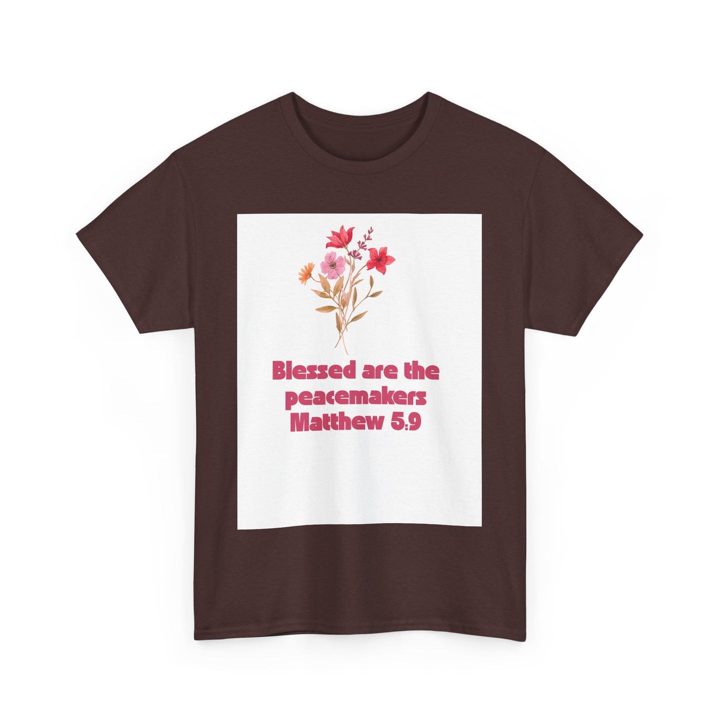 Blessed Peacemakers Tee - Inspirational Quote T-Shirt, Faith Shirt, Gift for Believers, Everyday Comfort, Motivational Fashion