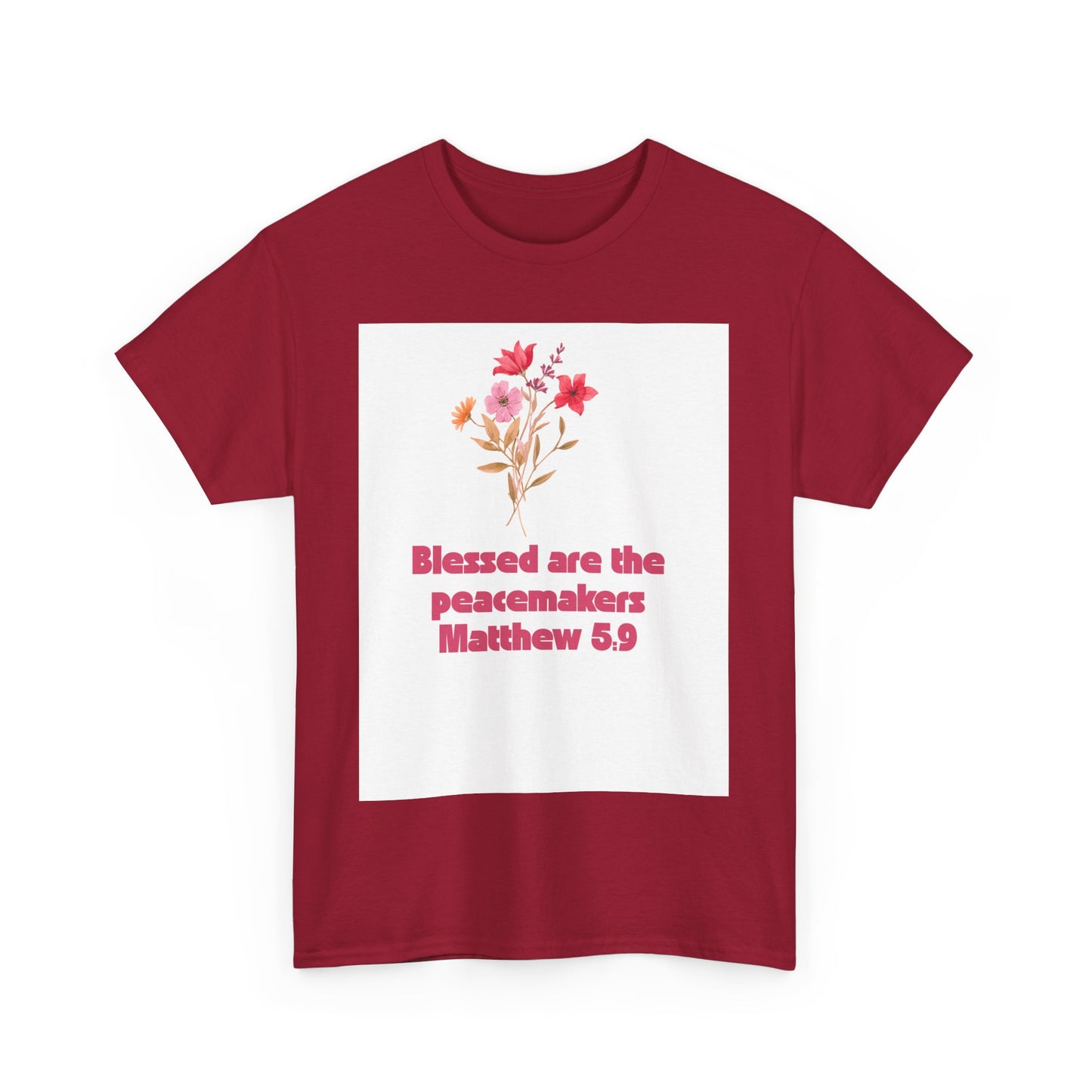 Blessed Peacemakers Tee - Inspirational Quote T-Shirt, Faith Shirt, Gift for Believers, Everyday Comfort, Motivational Fashion