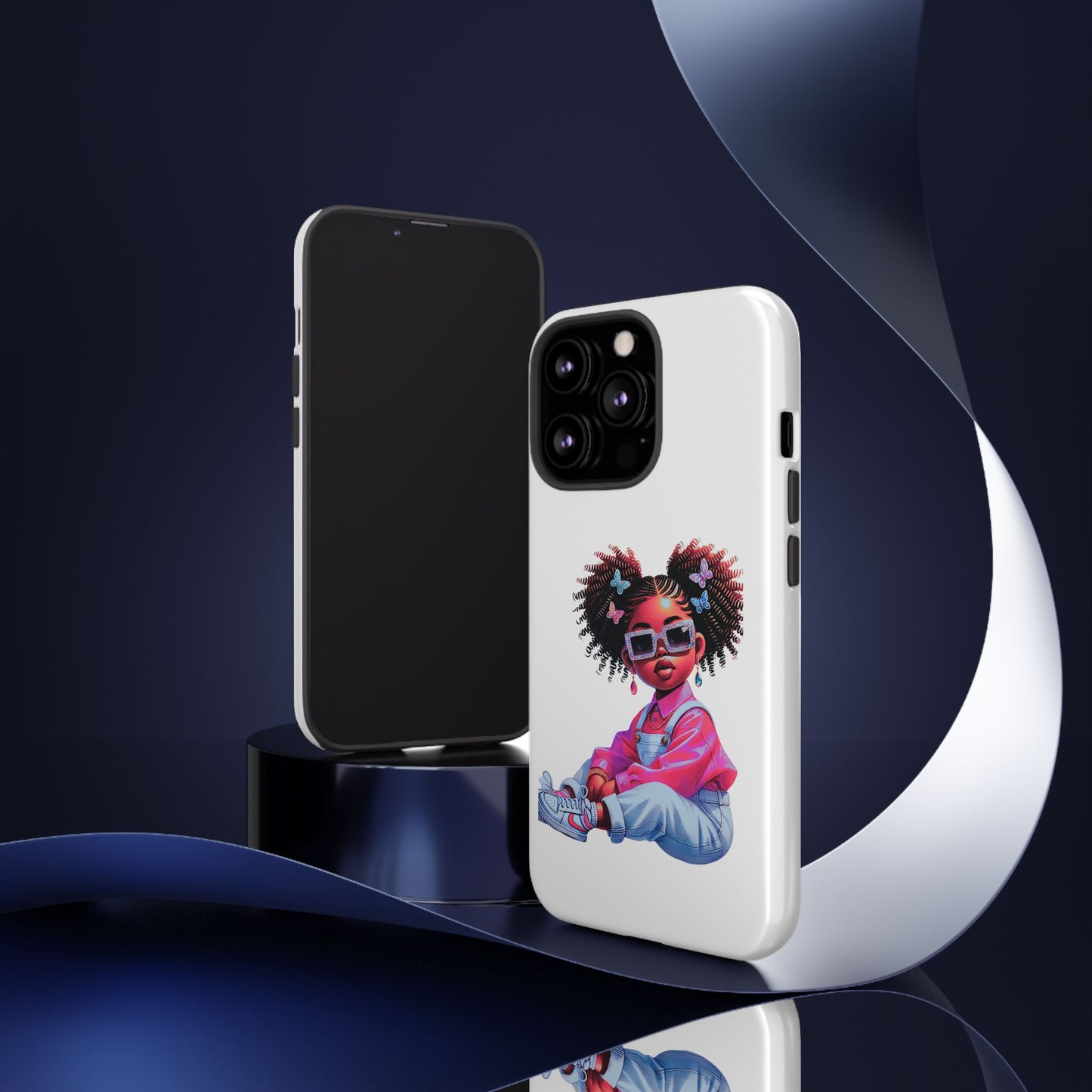 Trendy Phone Case - Sassy Girl Design, Personalized Gift, Durable Protection, Kid's Room Decor, Fun Accessory