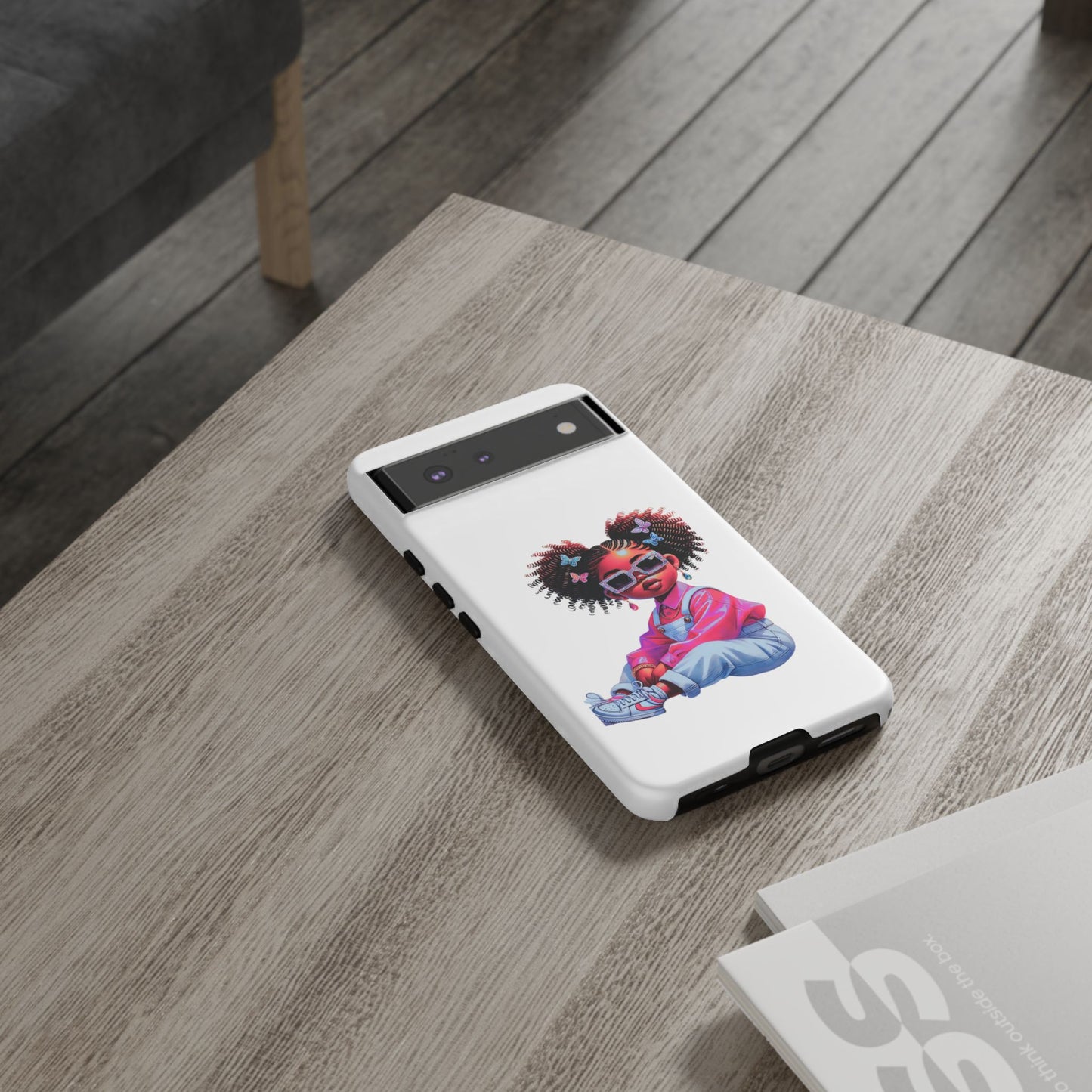 Trendy Phone Case - Sassy Girl Design, Personalized Gift, Durable Protection, Kid's Room Decor, Fun Accessory